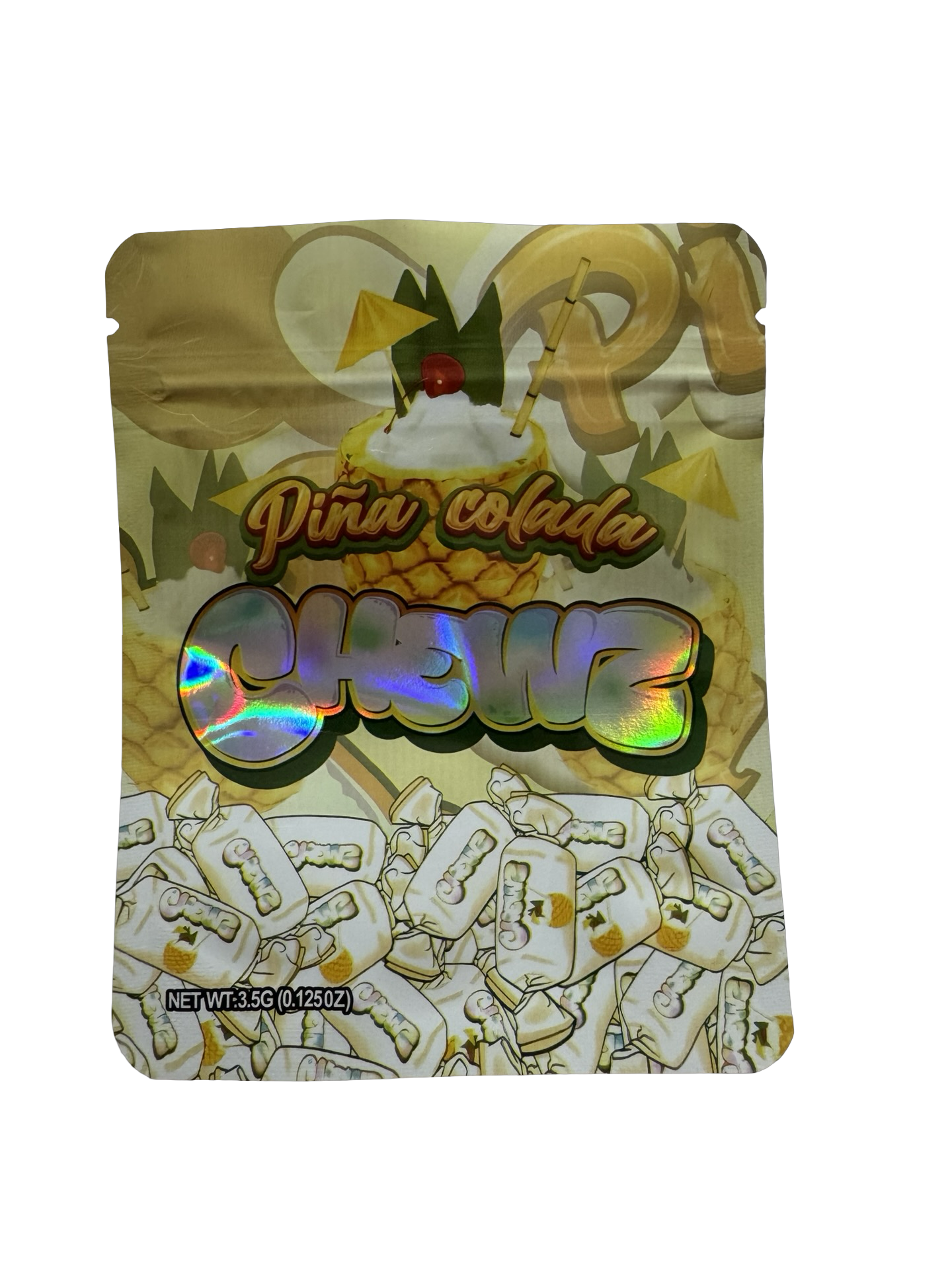 Pina Colada Mylar Bags 3.5g Chewz Pina Colada Mylar Bags 3.5g Chewz