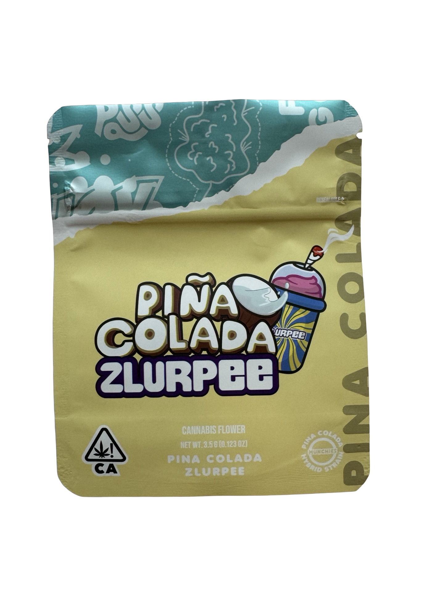 Pina Colada Zlurpee Mylar Bags 3.5g Munchies Pina Colada Zlurpee Mylar Bags 3.5g Munchies
