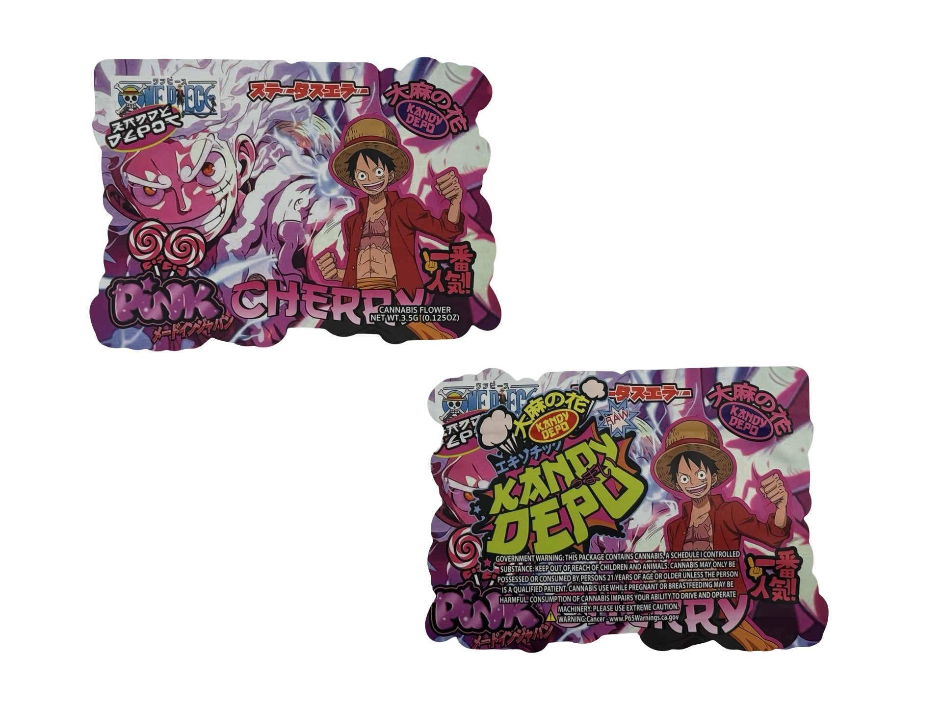 Pink Cherry One Piece Mylar Bags 3.5g Kandy Depo Pink Cherry One Piece Mylar Bags 3.5g Kandy Depo
