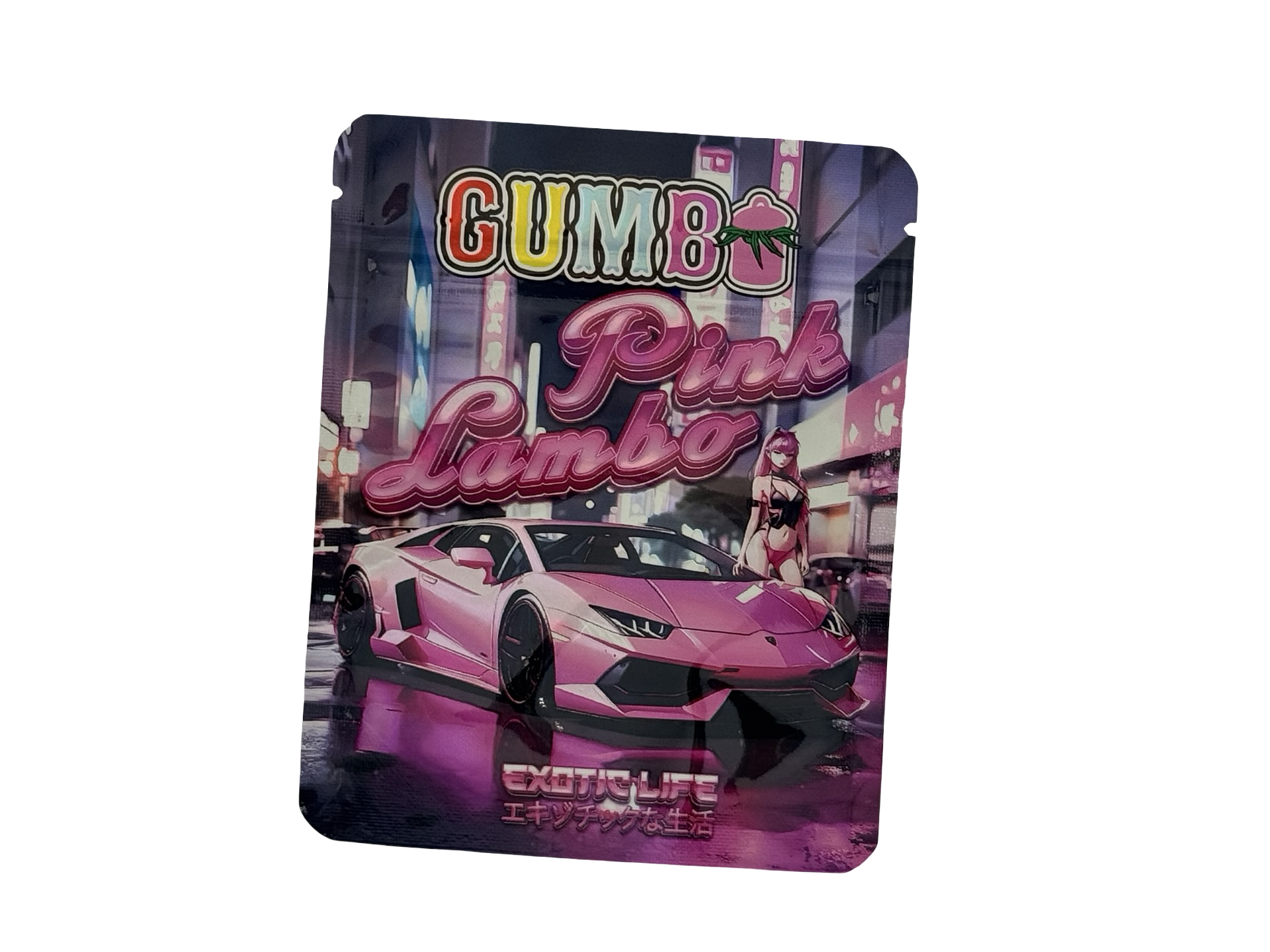Pink Lambo 3.5g Mylar Bags Gumbo Pink Lambo 3.5g Mylar Bags Gumbo