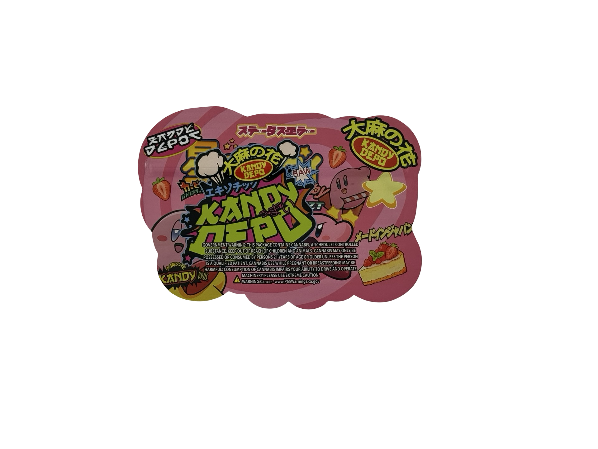 Pink Starburzt Strawberry Cheesecake Mylar Bags 3.5g Kandy Pink Starburzt Strawberry Cheesecake Mylar Bags 3.5g Kandy