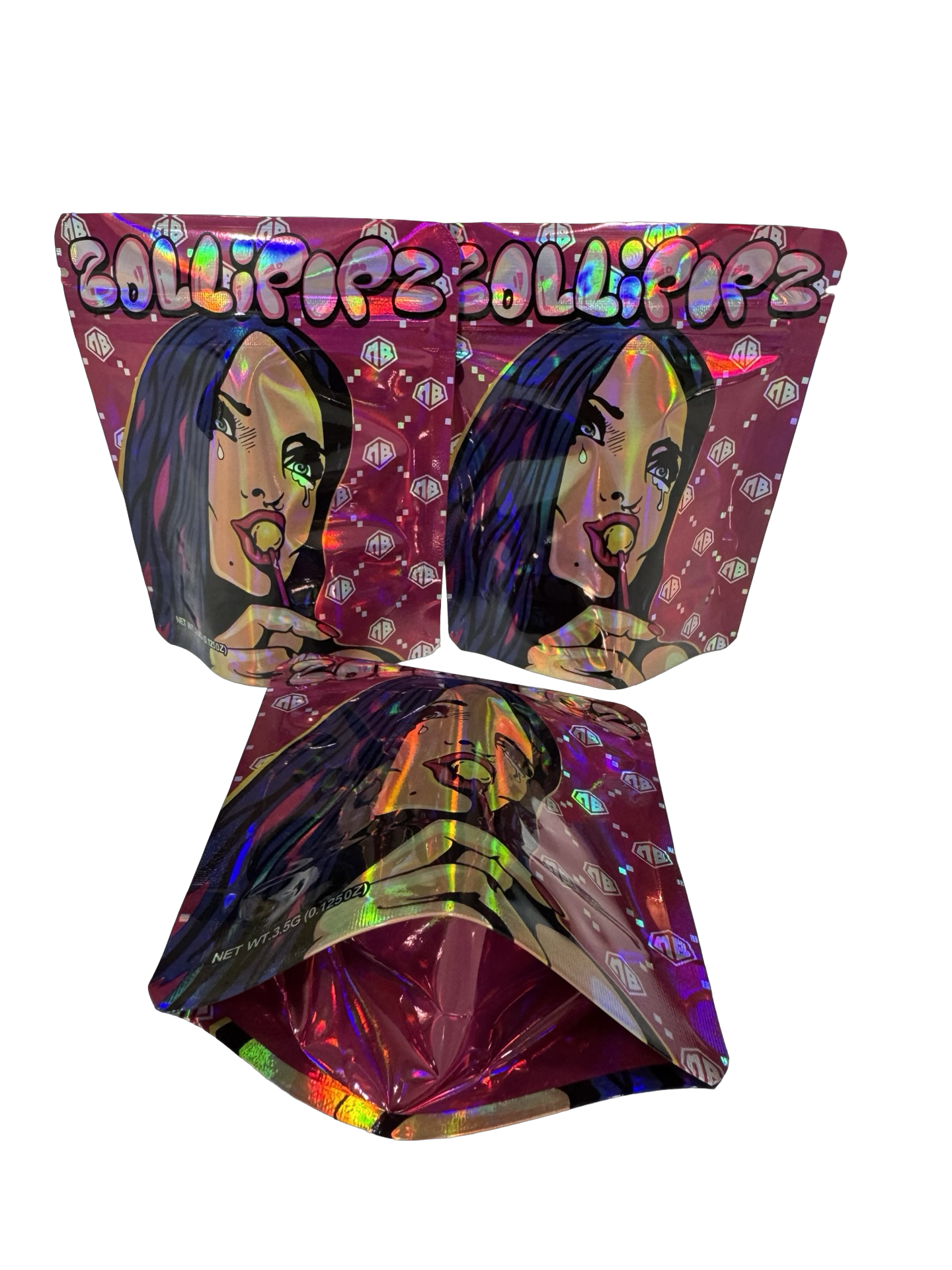 Pink Zollipopz Mylar Bags 3.5g Pink Zollipopz Mylar Bags 3.5g