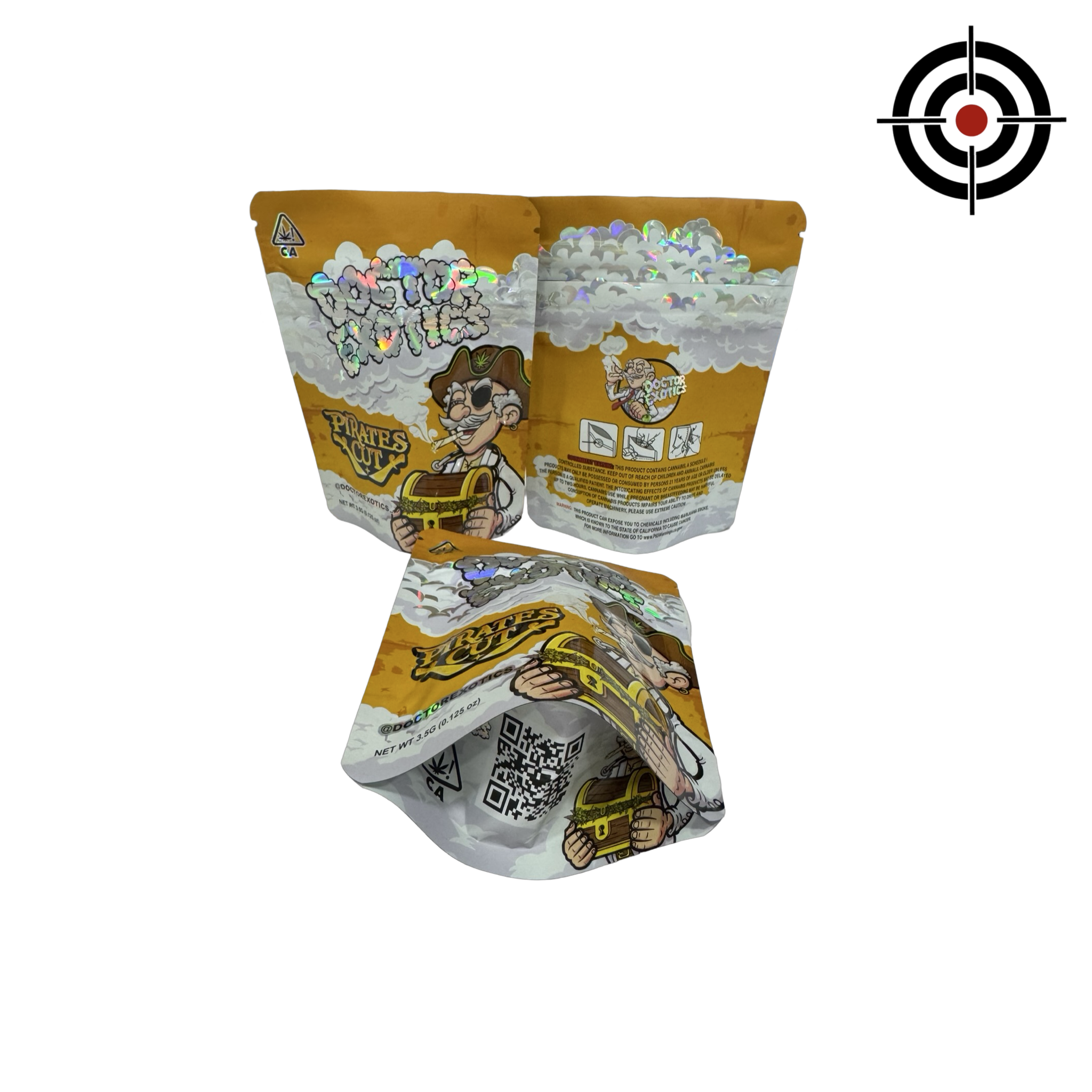 Pirates Cut Mylar Bags 3.5g Doctor Exotics Pirates Cut Mylar Bags 3.5g Doctor Exotics
