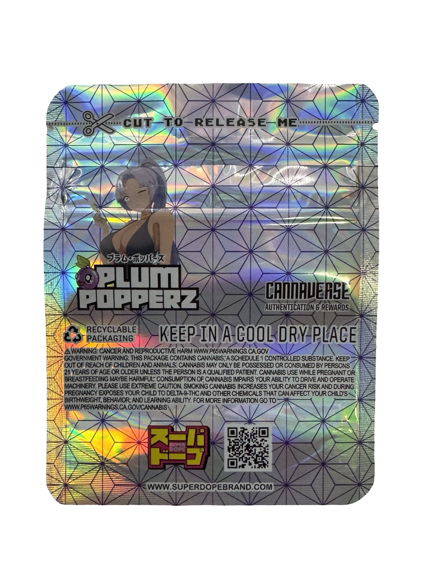 Plum Popperz Edition 3 Mylar Bags 3.5g Super Dope Plum Popperz Edition 3 Mylar Bags 3.5g Super Dope