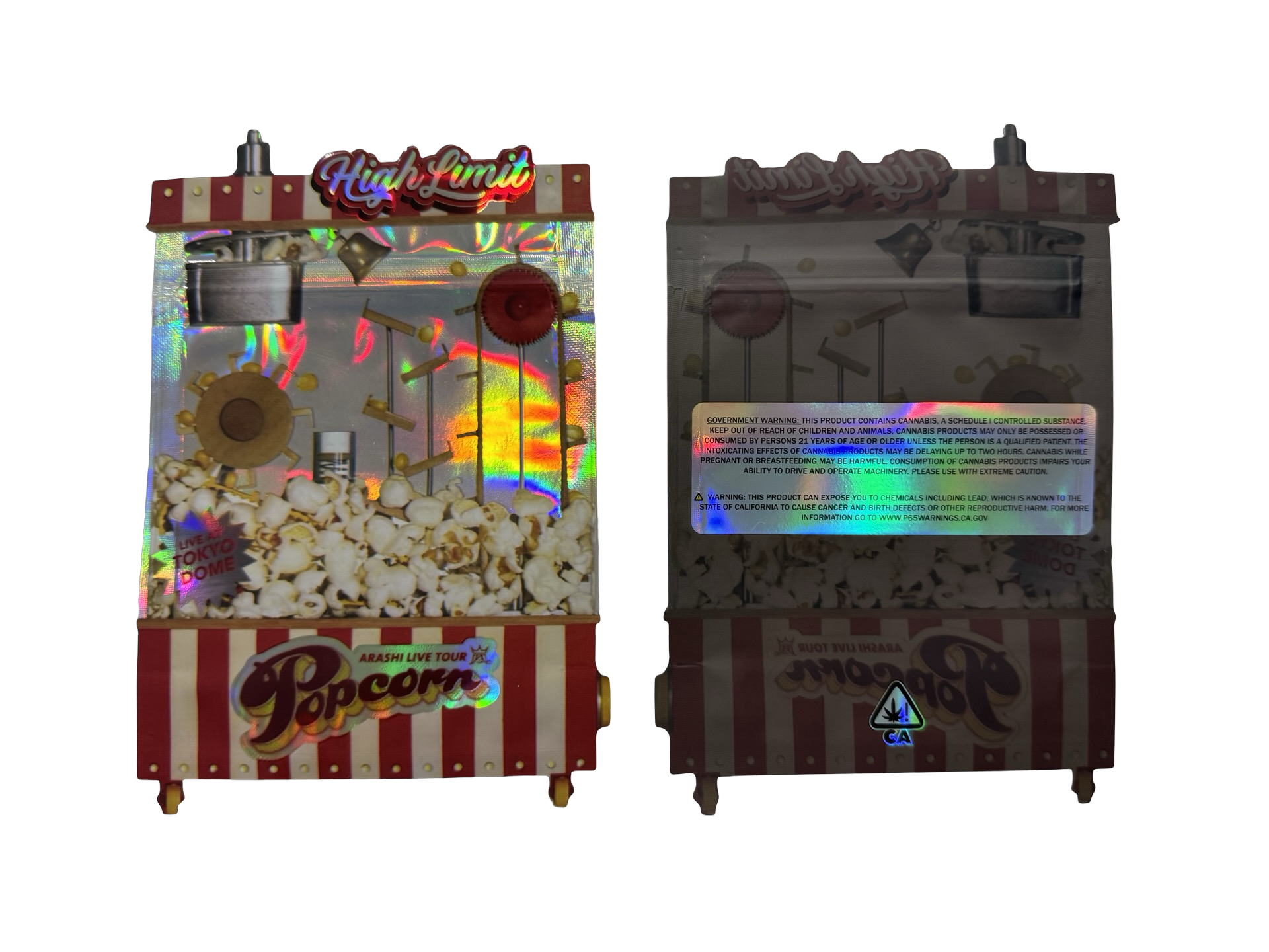 Popcorn Mylar Bags 3.5g High Limit Popcorn Mylar Bags 3.5g High Limit