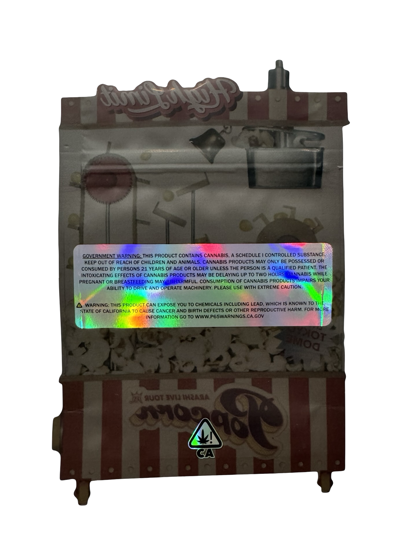 Popcorn Mylar Bags 3.5g High Limit Popcorn Mylar Bags 3.5g High Limit