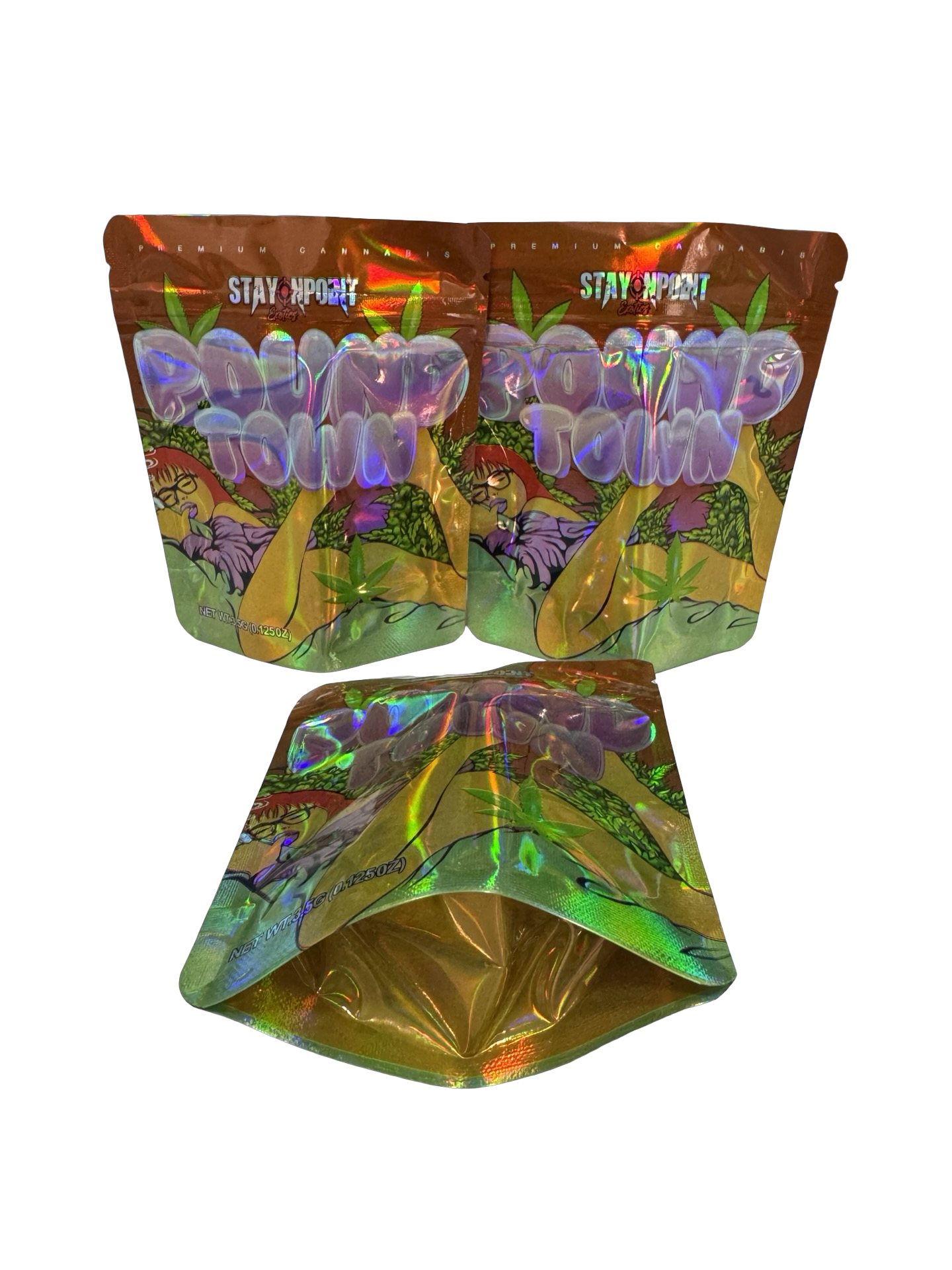Pound Town Mylar Bags 3.5g Stay Onpoint
