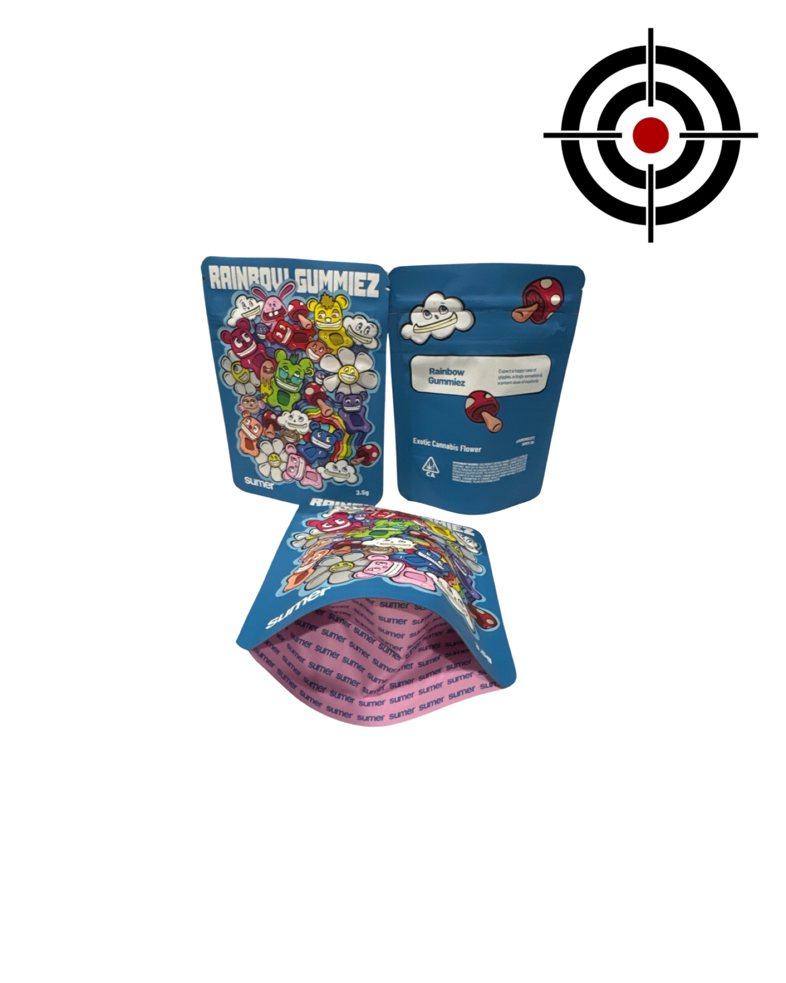 Rainbow Gummiez Mylar Bags 3.5g Sumer Rainbow Gummiez Mylar Bags 3.5g Sumer