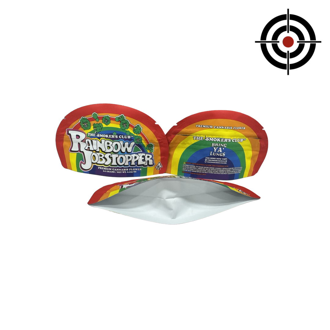 Rainbow Jobstopper Mylar Bags 3.5g The Smoker’s Club