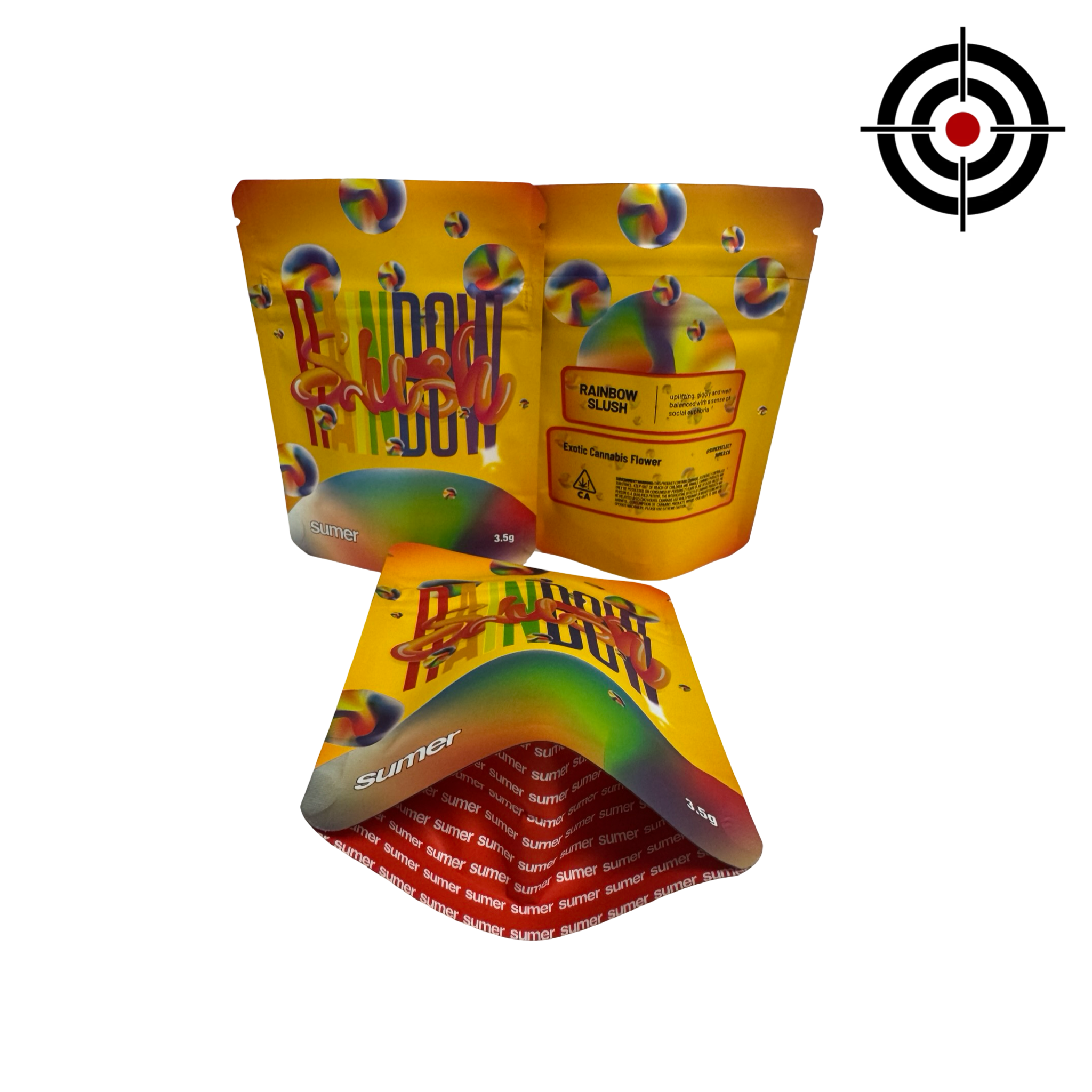 Rainbow Slush Mylar Bags 3.5g Sumer Rainbow Slush Mylar Bags 3.5g Sumer
