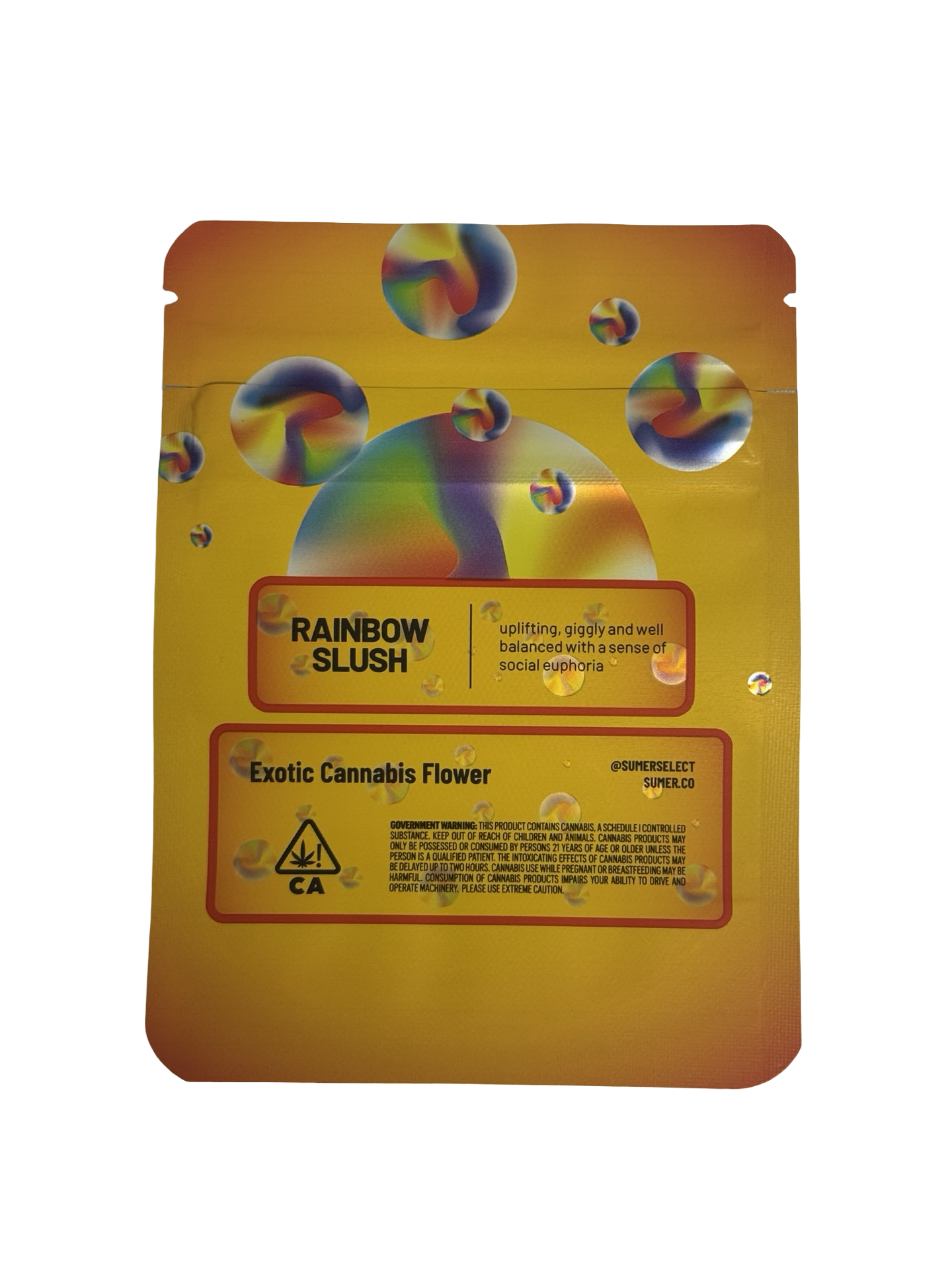 Rainbow Slush Mylar Bags 3.5g Sumer Rainbow Slush Mylar Bags 3.5g Sumer