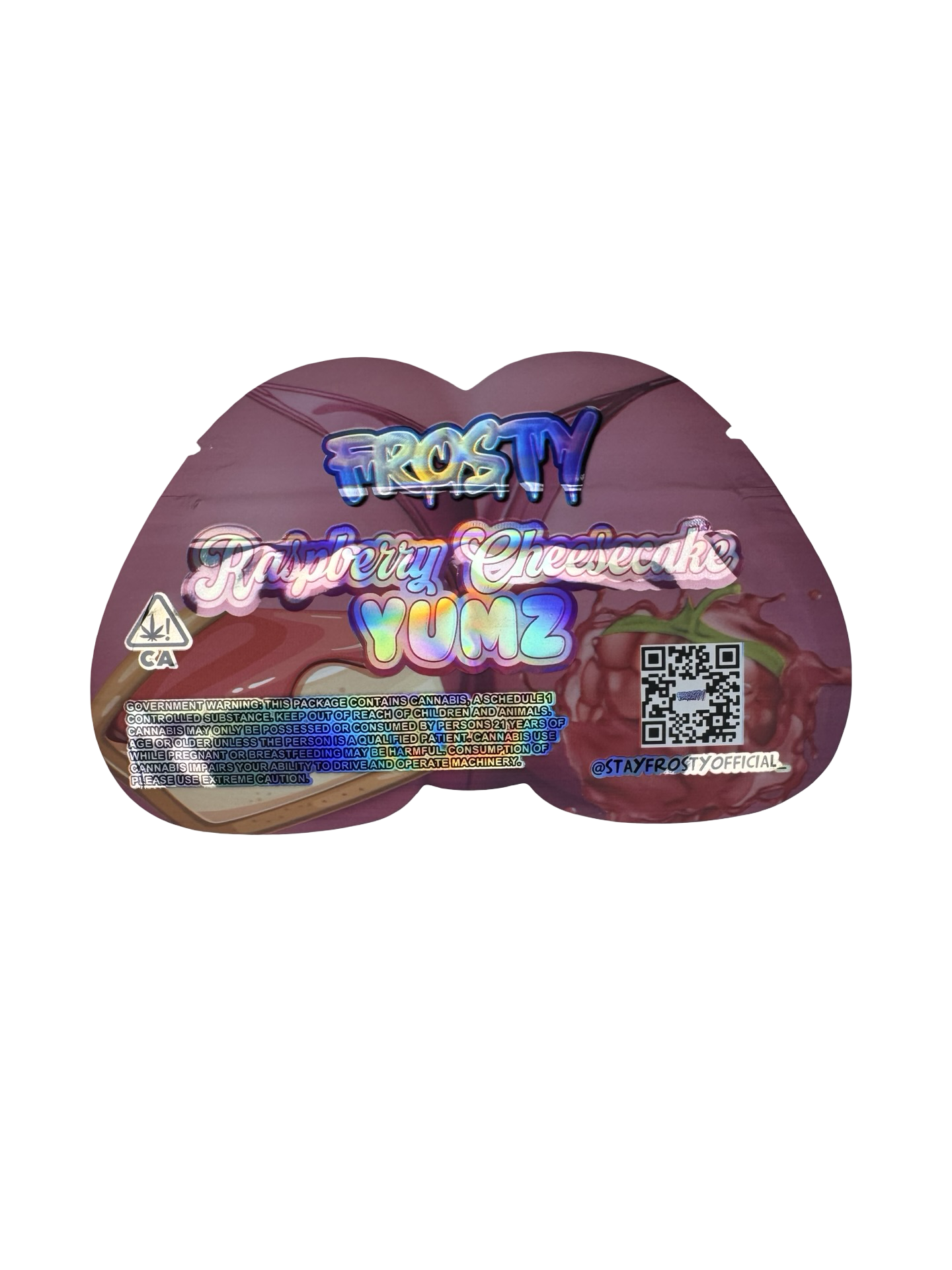 Raspberry Cheesecake Yumz Mylar Bags 3.5g Frosty (streaks) Raspberry Cheesecake Yumz Mylar Bags 3.5g Frosty (streaks)
