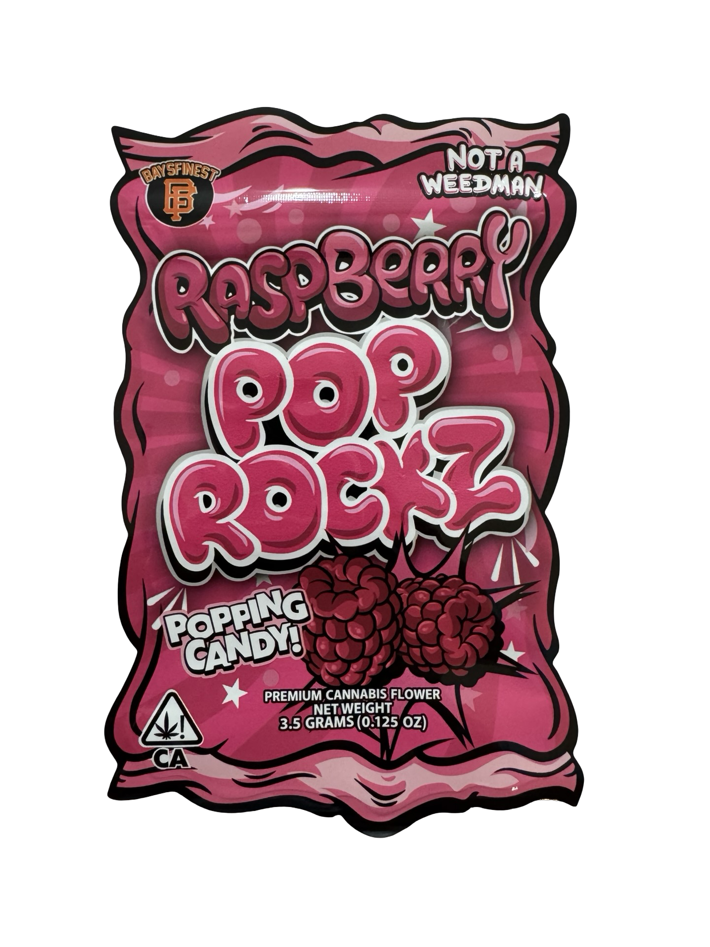 Raspberry Pop Rockz 3.5g Mylar Bags Bays Finest Raspberry Pop Rockz 3.5g Mylar Bags Bays Finest
