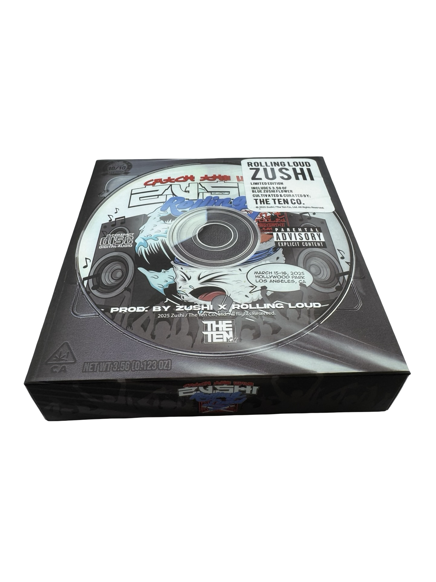 Rolling Loud 3.5g Mylar Bags & Boxes The Ten Co (25 Sets) Rolling Loud 3.5g Mylar Bags & Boxes The Ten Co (25 Sets)
