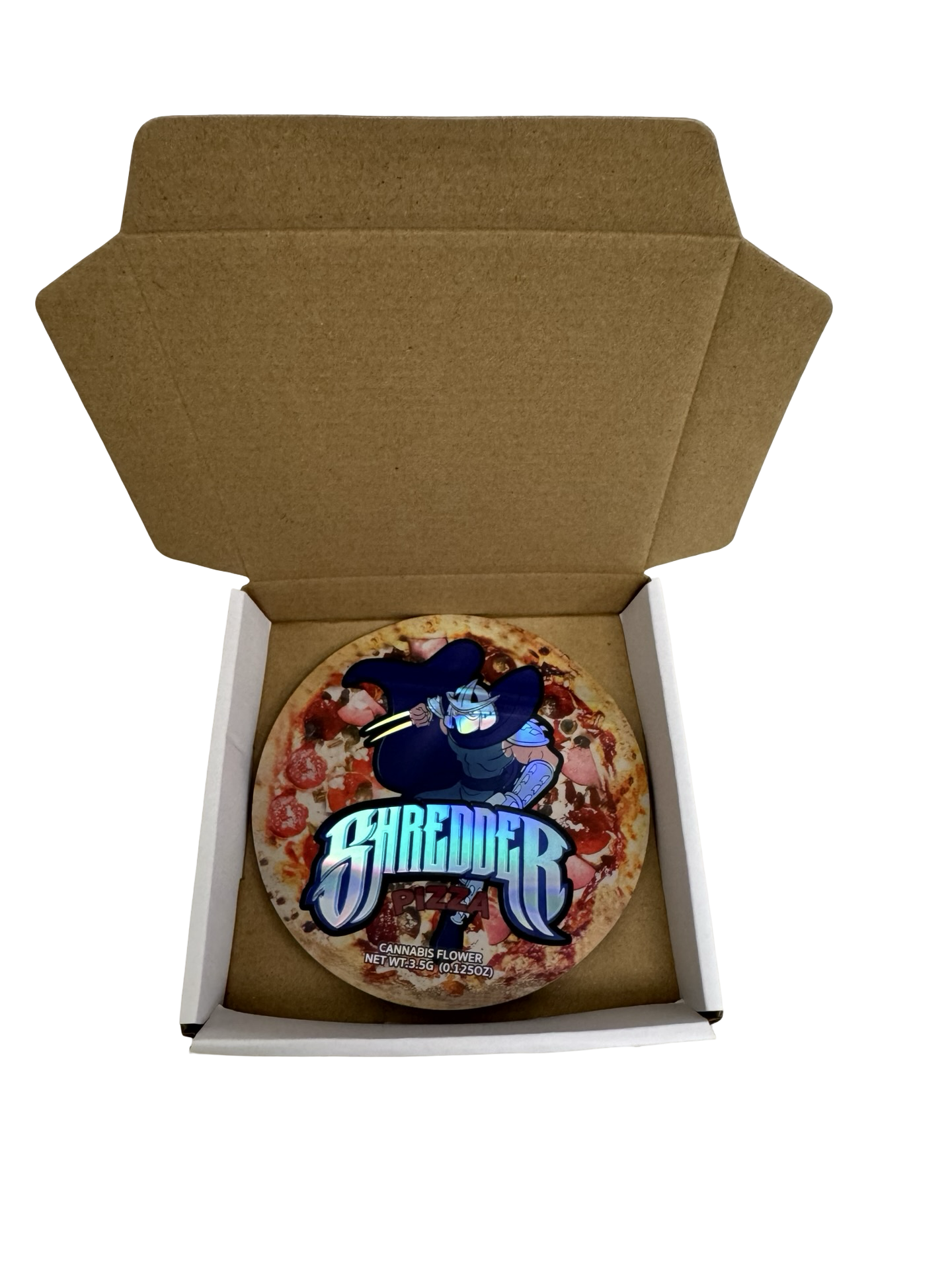 Shredder Pizza 3.5g Mylar Bags & Boxes 5 Star Shredder Pizza 3.5g Mylar Bags & Boxes 5 Star