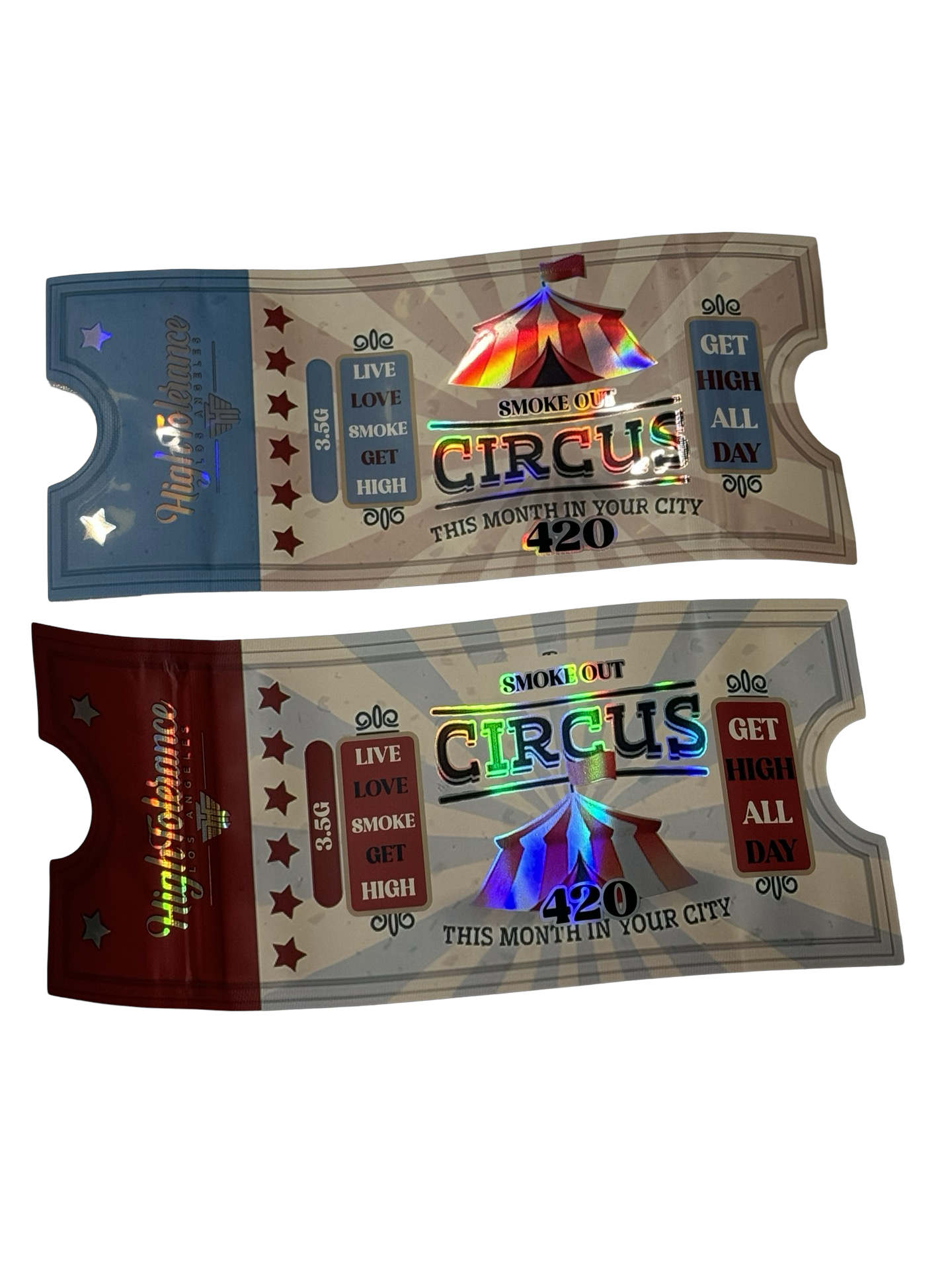 Smoke Out Circus Mylar Bags 3.5g High Tolerance Smoke Out Circus Mylar Bags 3.5g High Tolerance