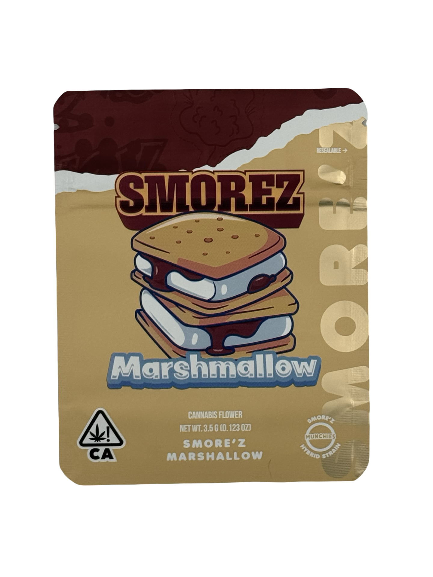 Smorez Marshmallow Mylar Bags 3.5g Munchies Smorez Marshmallow Mylar Bags 3.5g Munchies