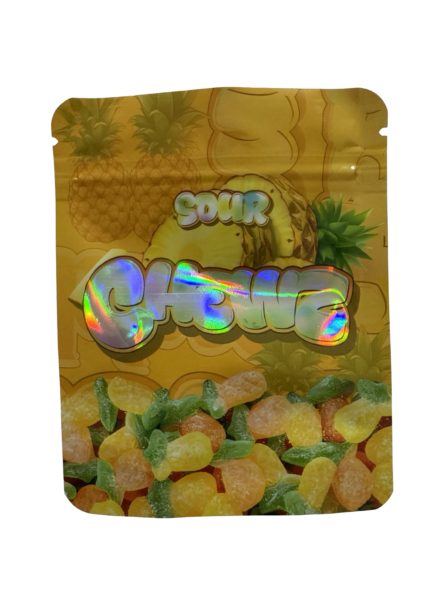 Sour Pineapple Mylar Bags 3.5g Chewz Sour Pineapple Mylar Bags 3.5g Chewz