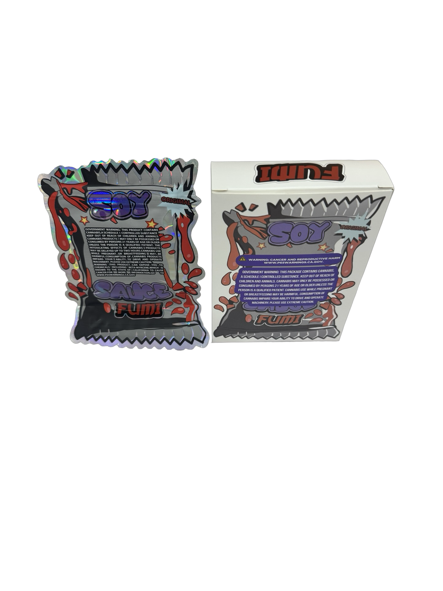 Soy Sauce 3.5g Mylar Bags & Boxes Fumi Soy Sauce 3.5g Mylar Bags & Boxes Fumi