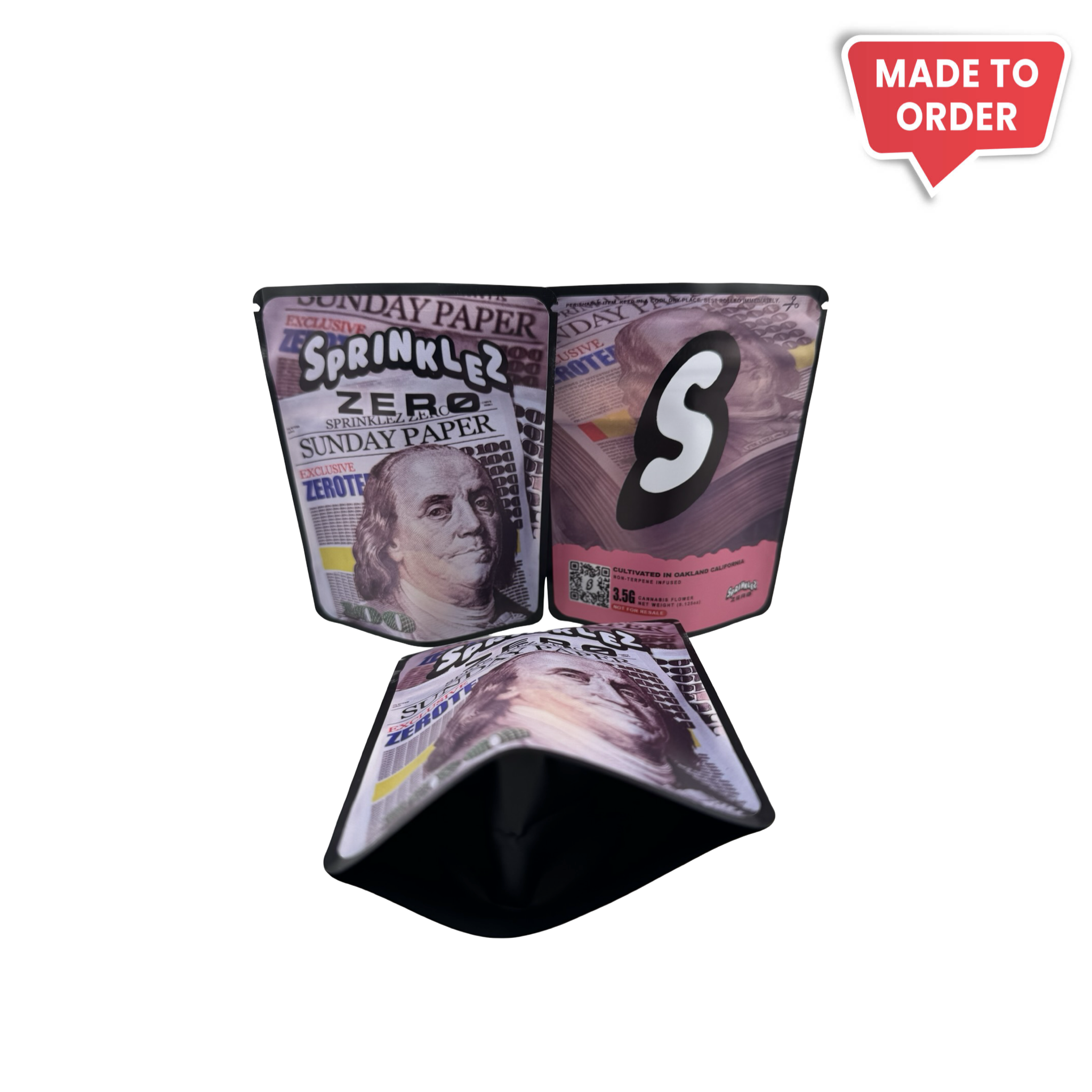 Sprinklez Zero Sunday Paper 3.5g Mylar Bags Sprinklez Sprinklez Zero Sunday Paper 3.5g Mylar Bags Sprinklez
