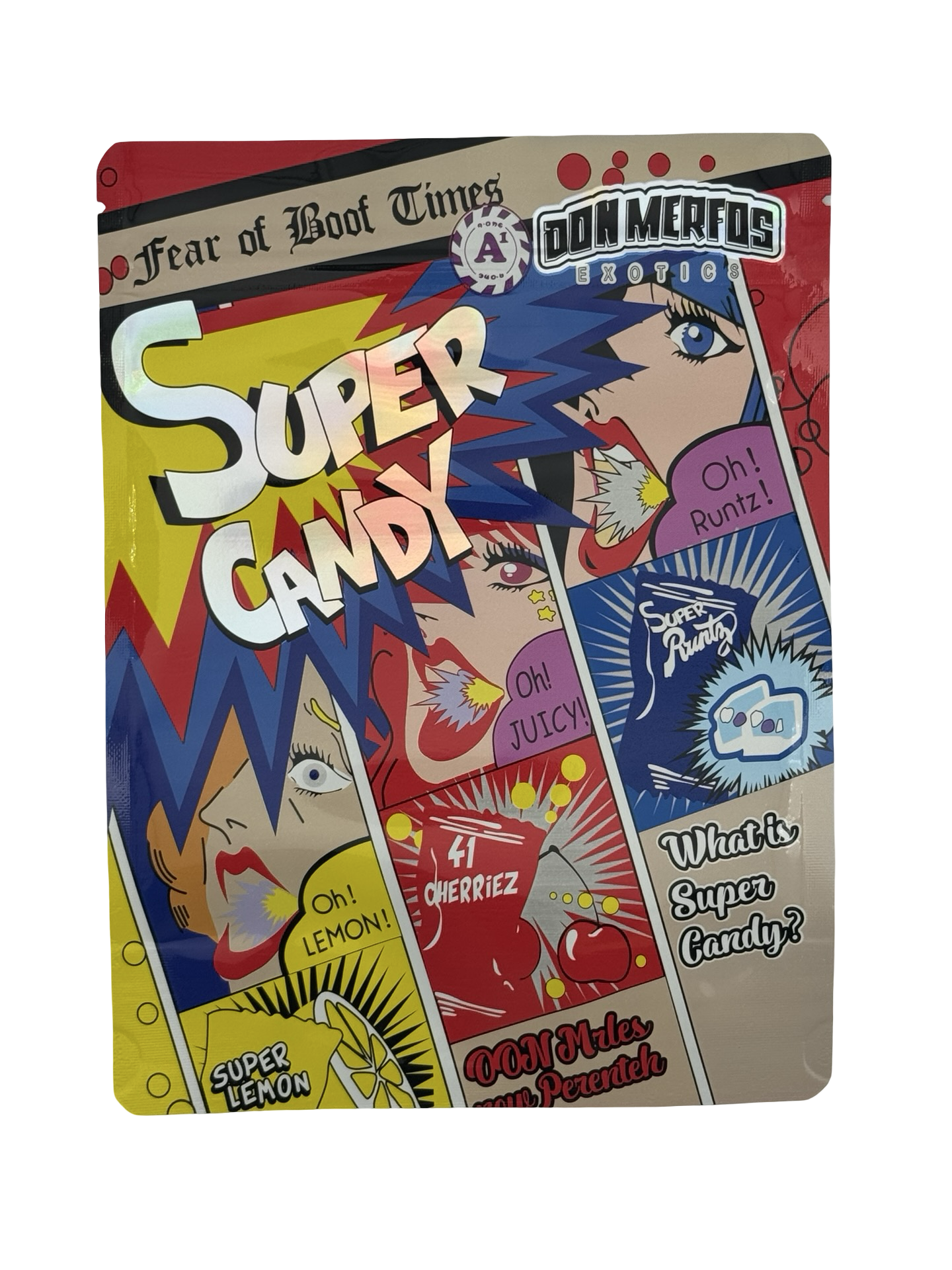 Super Candy 28g Mylar Bags (1oz) Don Merfos Super Candy 28g Mylar Bags (1oz) Don Merfos