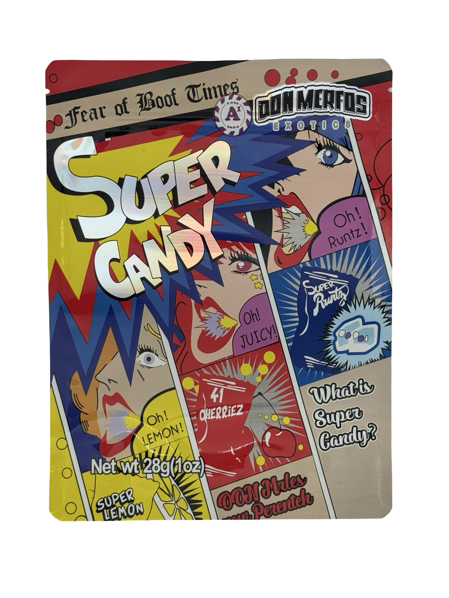 Super Candy 28g Mylar Bags (1oz) Don Merfos Super Candy 28g Mylar Bags (1oz) Don Merfos