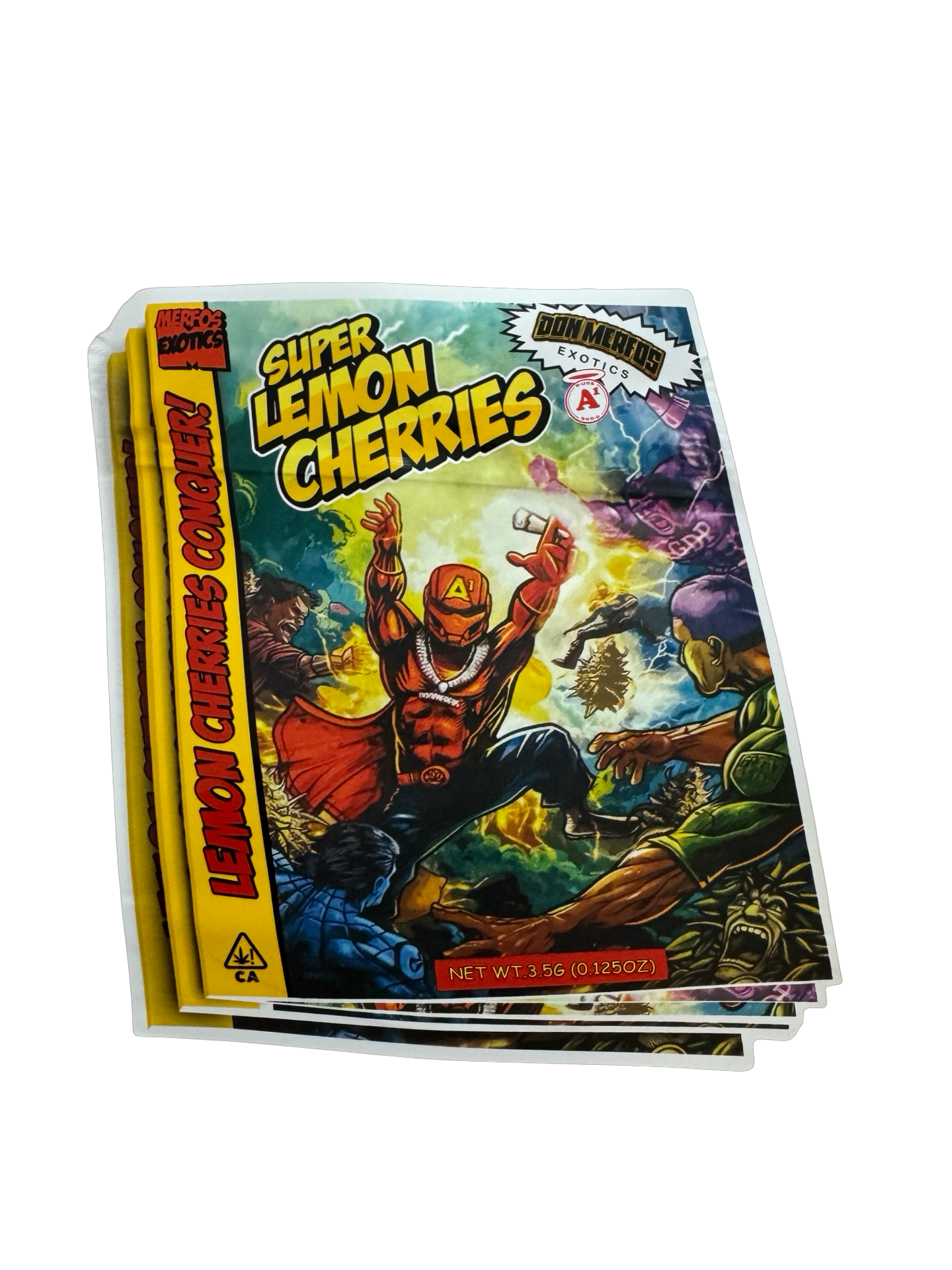 Super Lemon Cherries 3.5g Mylar Bags Don Merfos Super Lemon Cherries 3.5g Mylar Bags Don Merfos