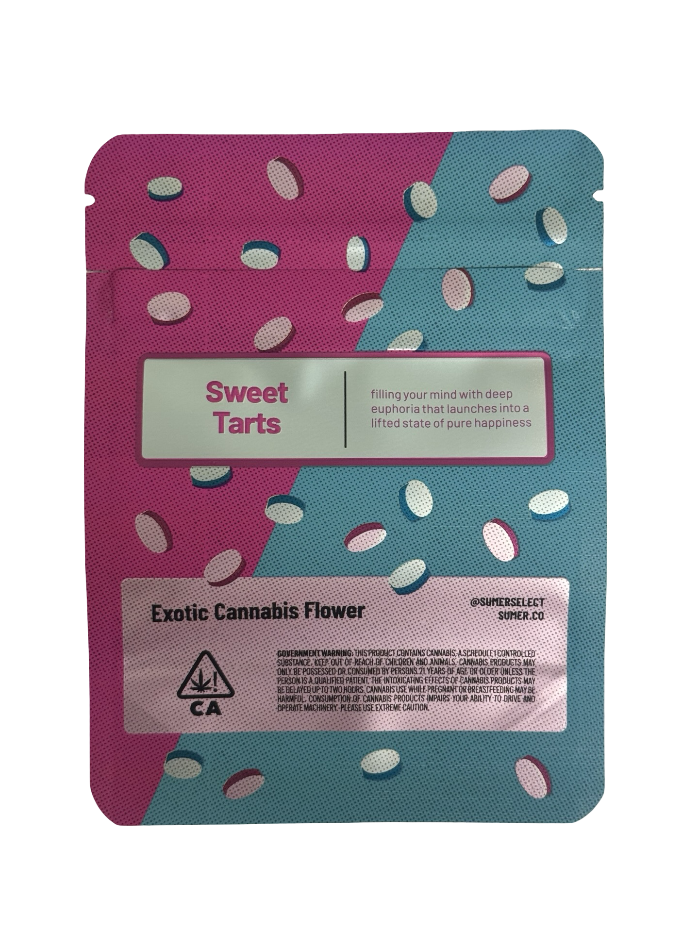 Sweet Tartz Mylar Bags 3.5g Sumer Sweet Tartz Mylar Bags 3.5g Sumer