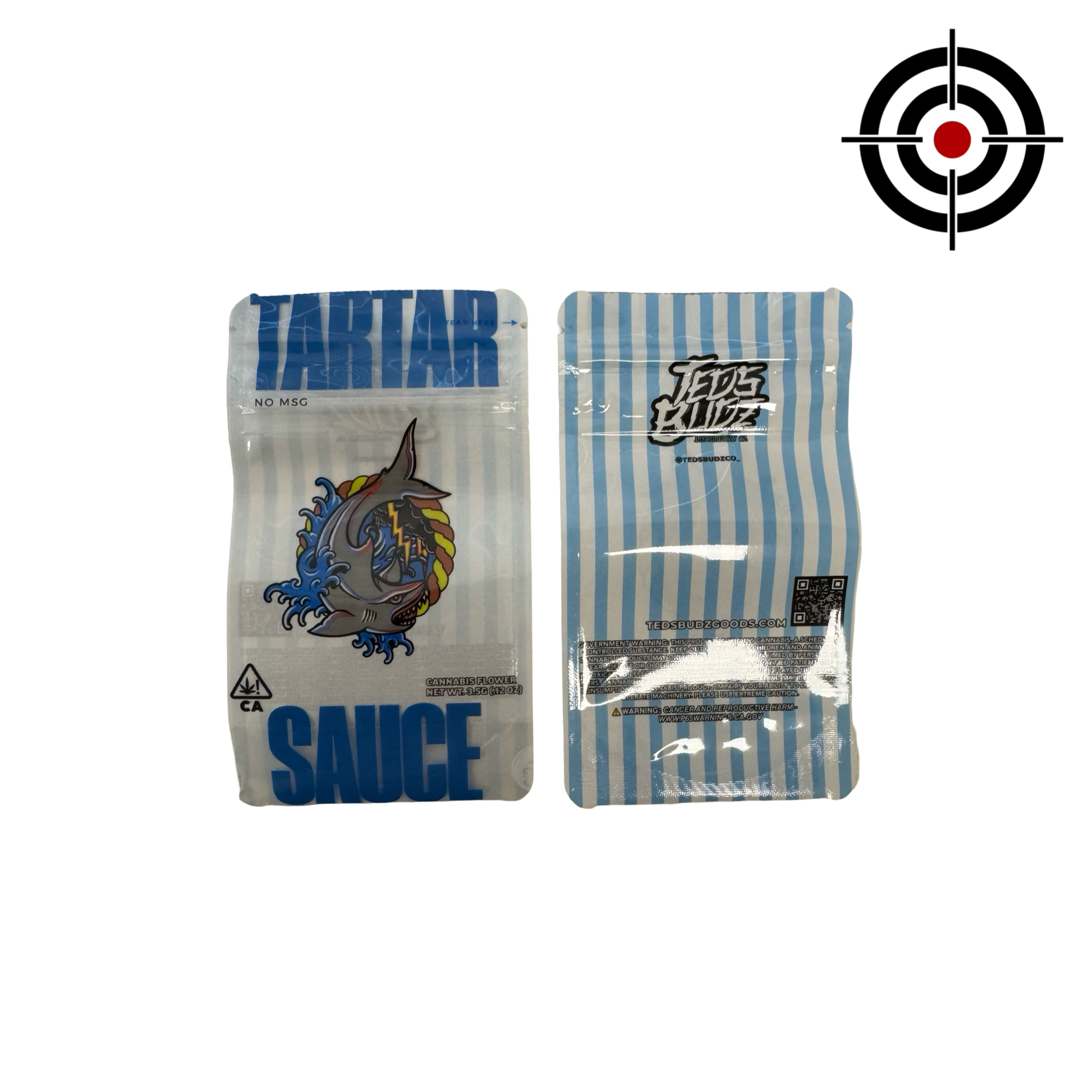Tartar Sauce Mylar Bags 3.5g Teds Budz