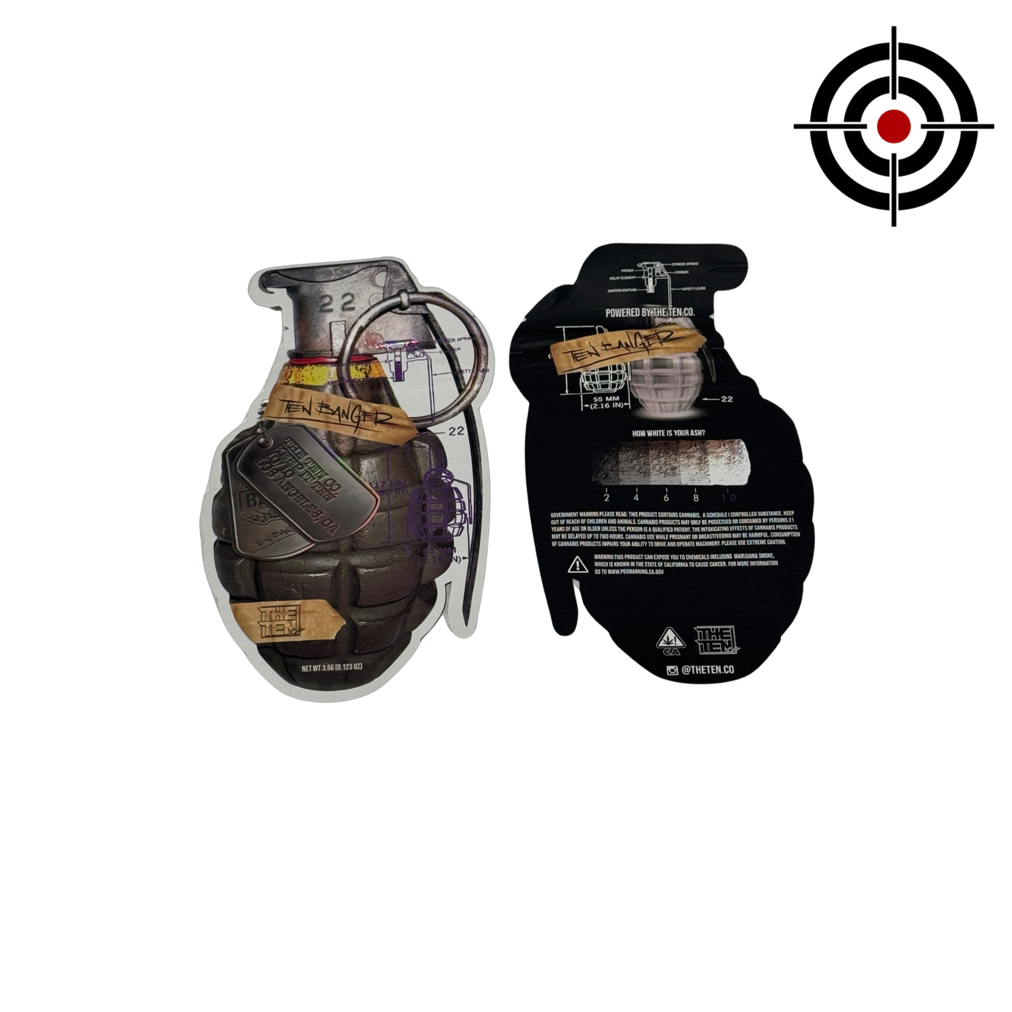 Ten Banger Mylar Bags 3.5g The Ten Co Ten Banger Mylar Bags 3.5g The Ten Co