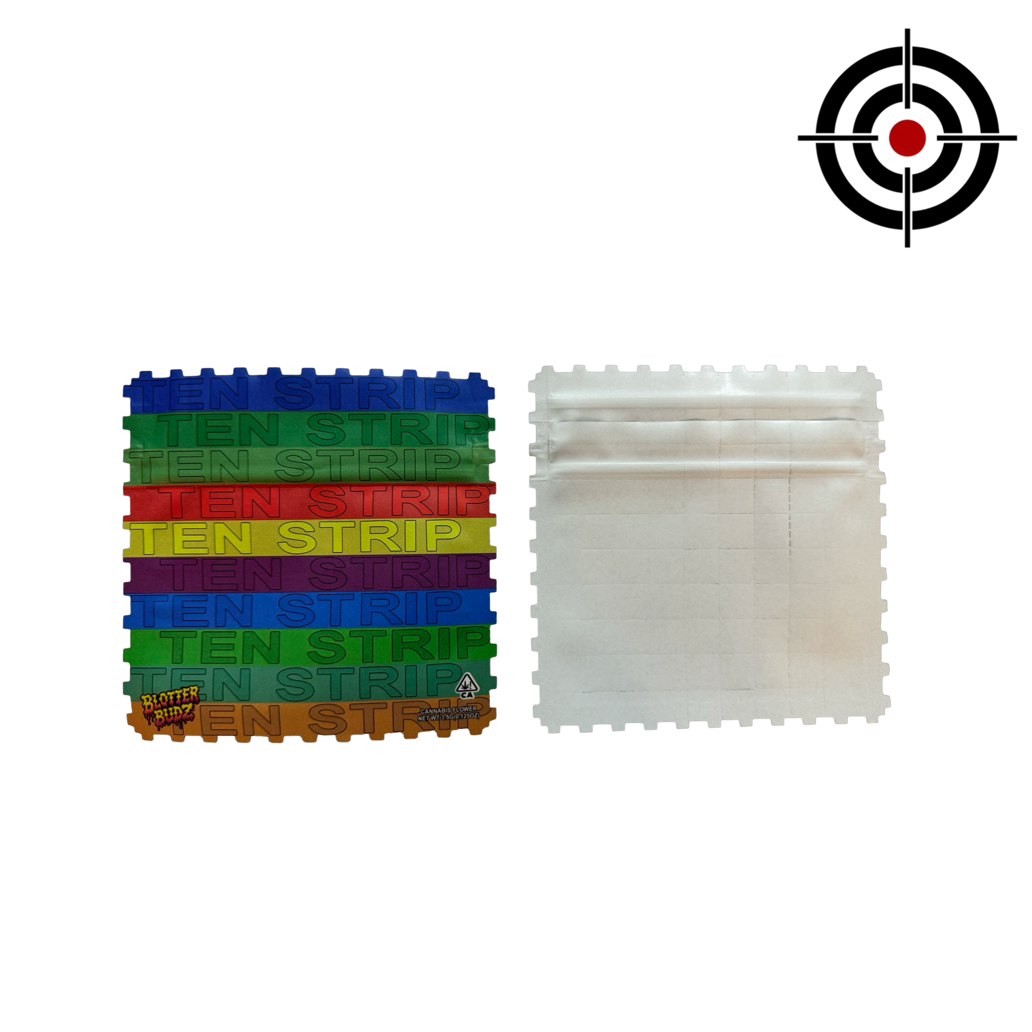 Ten Strip Mylar Bags 3.5g Blotter Budz Ten Strip Mylar Bags 3.5g Blotter Budz