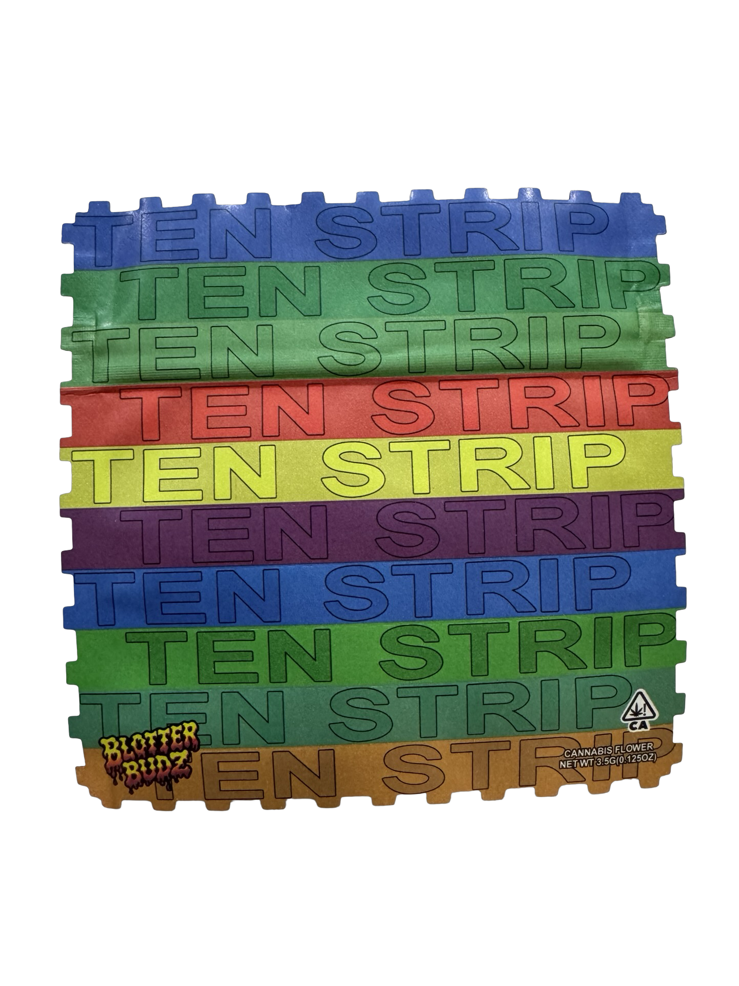 Ten Strip Mylar Bags 3.5g Blotter Budz Ten Strip Mylar Bags 3.5g Blotter Budz