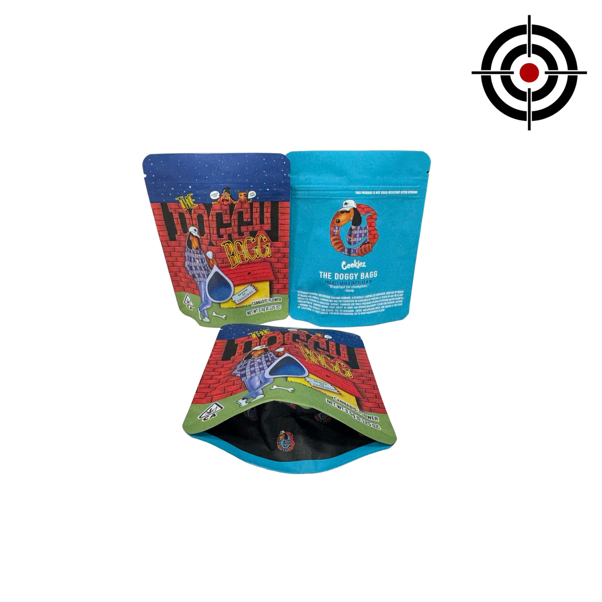 The Doggy Bagg Mylar Bags 3.5g Cookies The Doggy Bagg Mylar Bags 3.5g Cookies