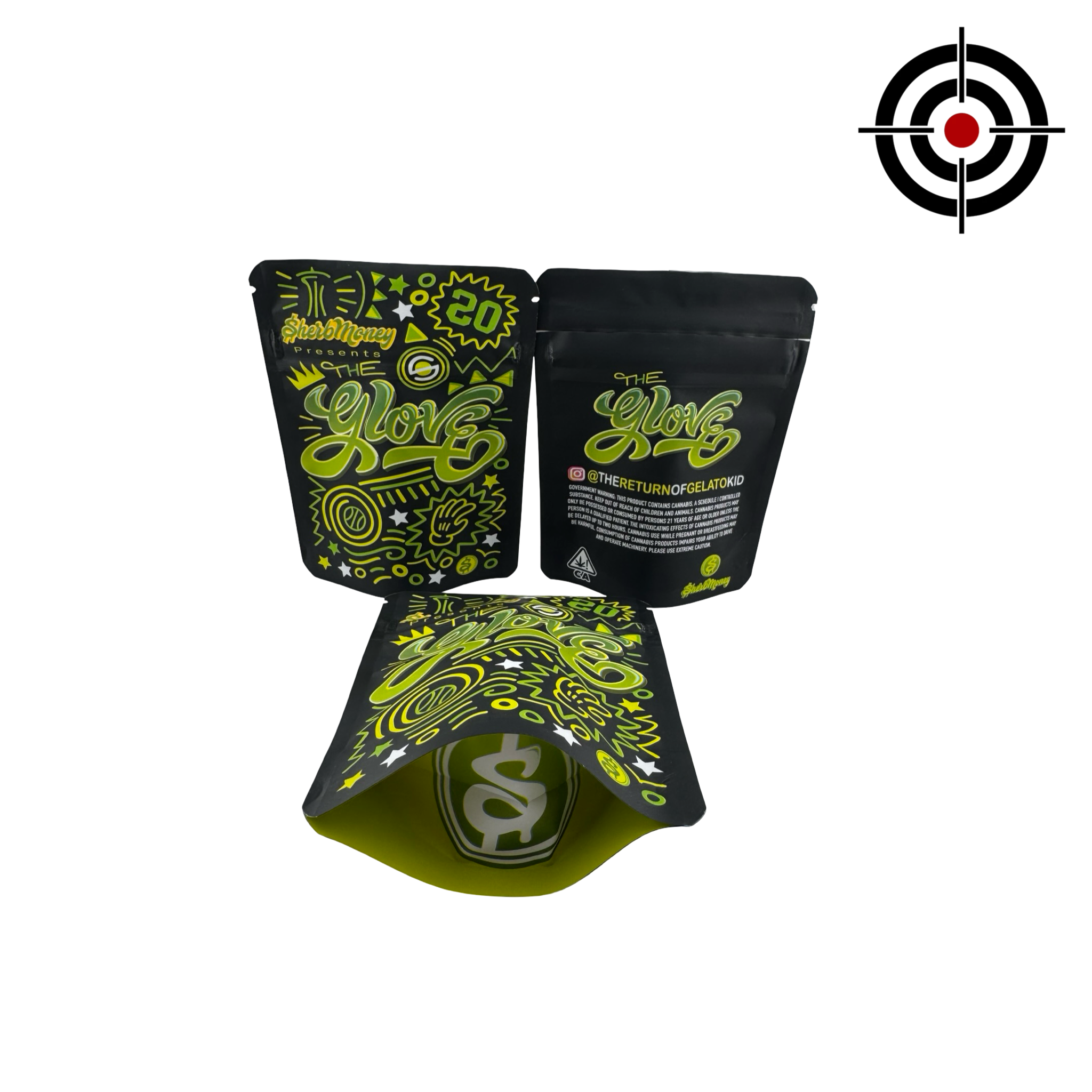 The Glove Mylar Bags 3.5g SherbMoney