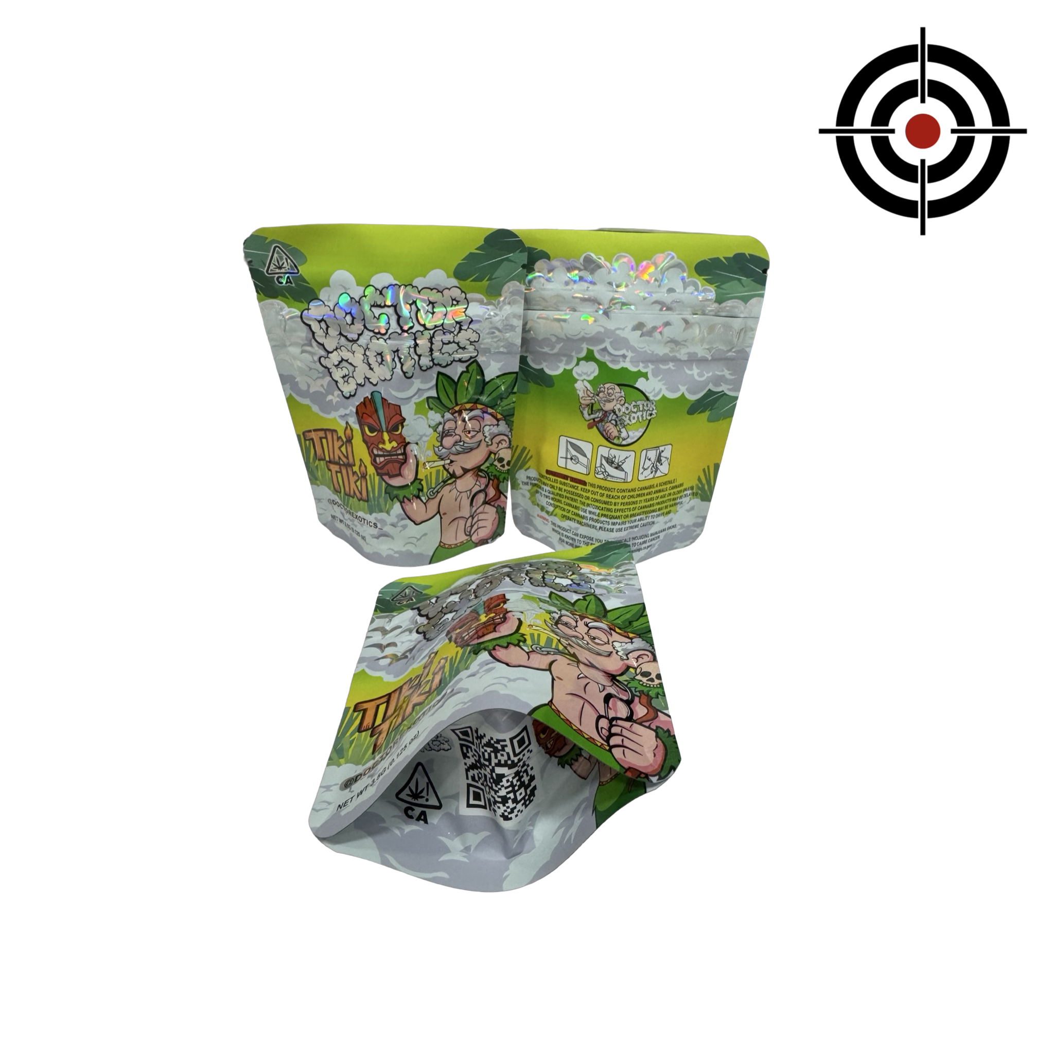 Tiki Tiki Mylar Bags 3.5g Doctor Exotics Tiki Tiki Mylar Bags 3.5g Doctor Exotics