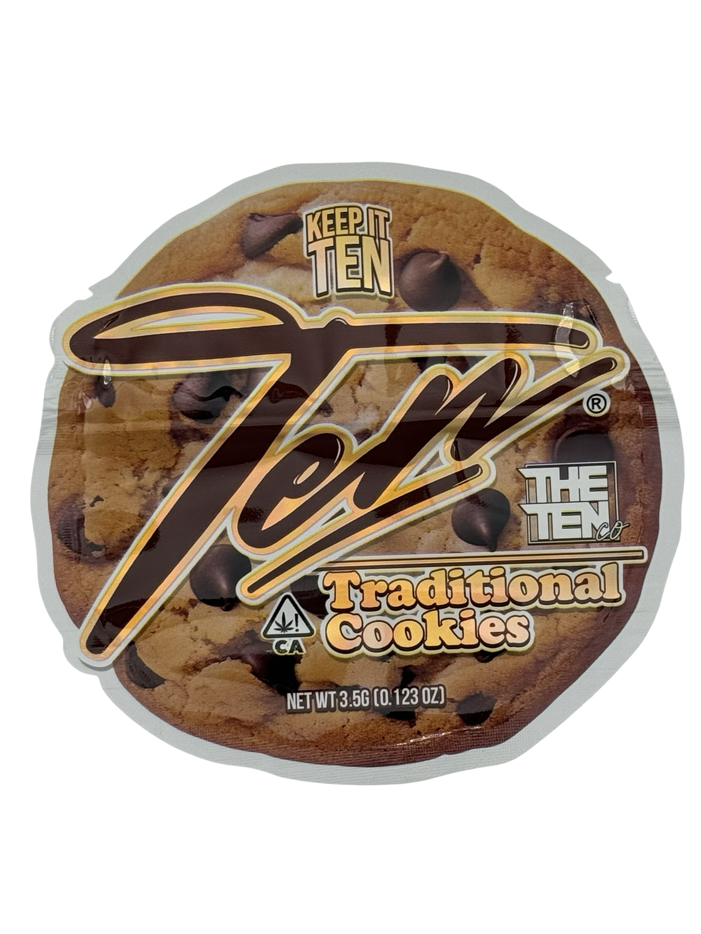 Traditional Cookies Mylar Bags 3.5g The Ten Co Traditional Cookies Mylar Bags 3.5g The Ten Co