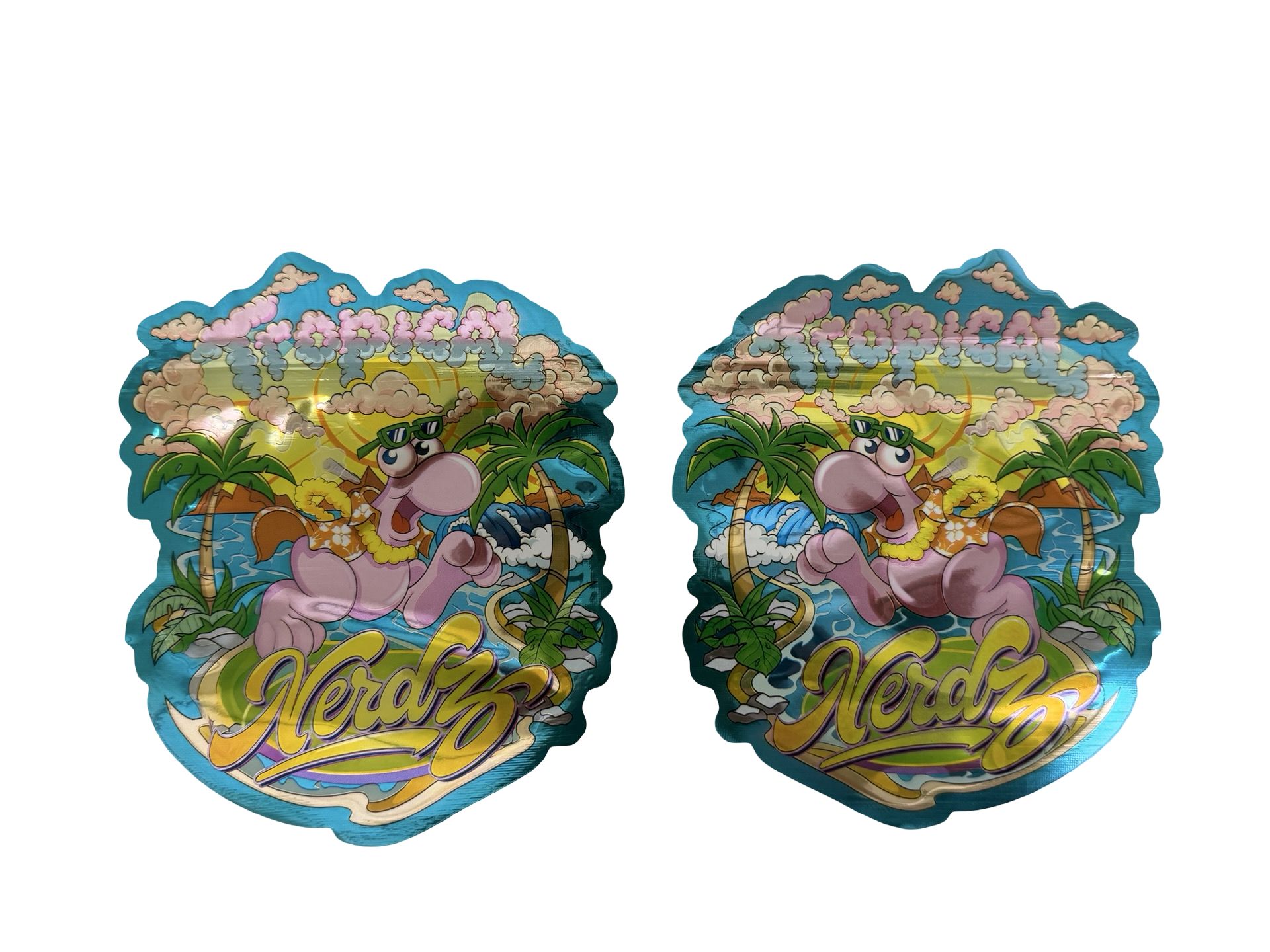 Tropical Nerdz Mylar Bags 3.5g SherbMoney Tropical Nerdz Mylar Bags 3.5g SherbMoney