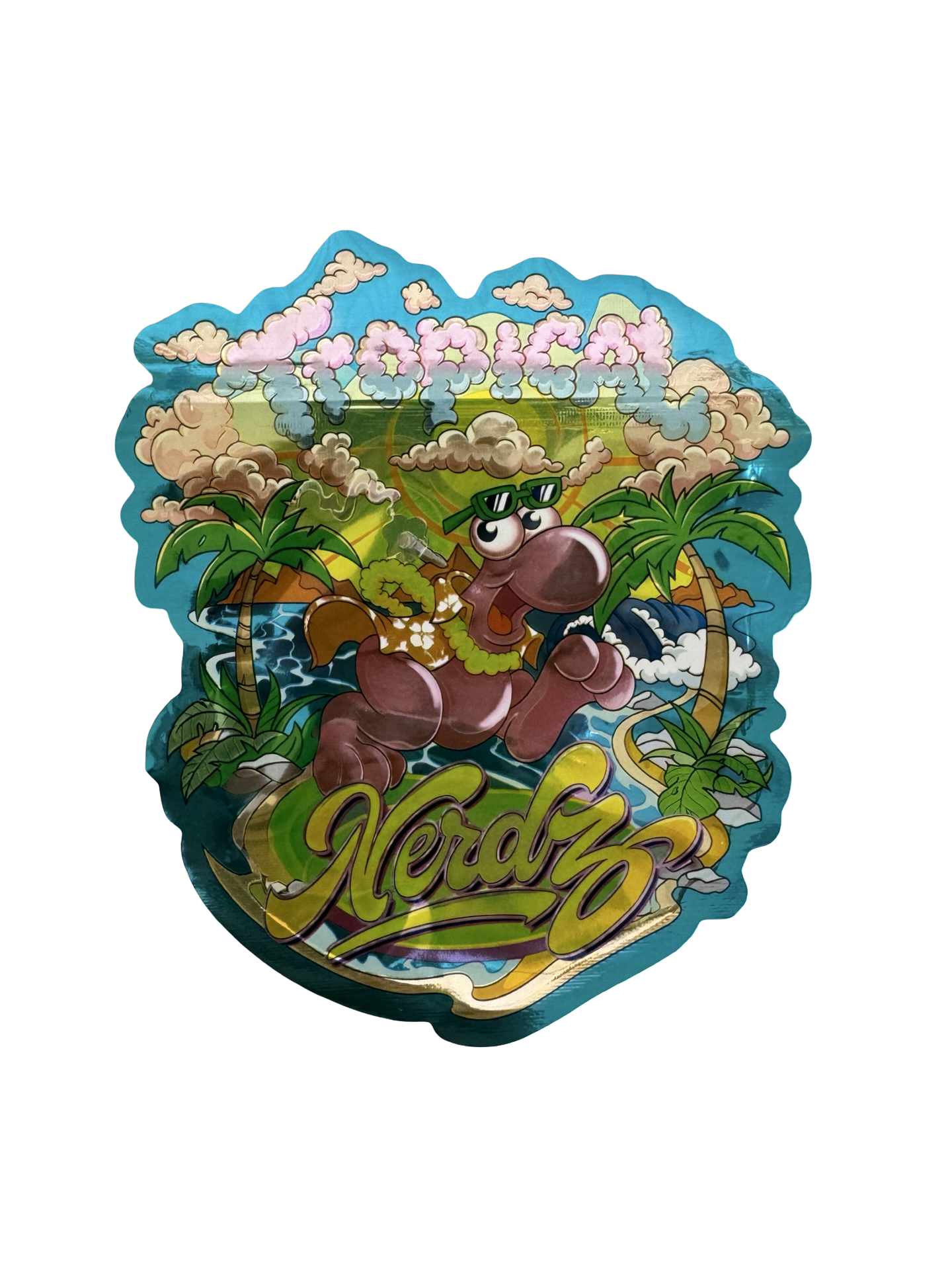 Tropical Nerdz Mylar Bags 3.5g SherbMoney Tropical Nerdz Mylar Bags 3.5g SherbMoney