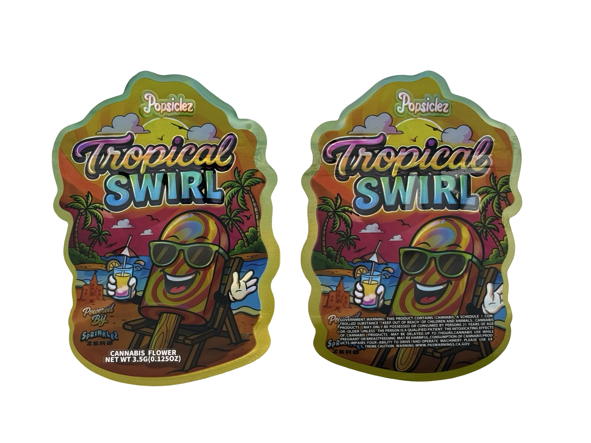 Tropical Swirl Popsiclez 3.5g Mylar Bags Sprinklez Zero Tropical Swirl Popsiclez 3.5g Mylar Bags Sprinklez Zero