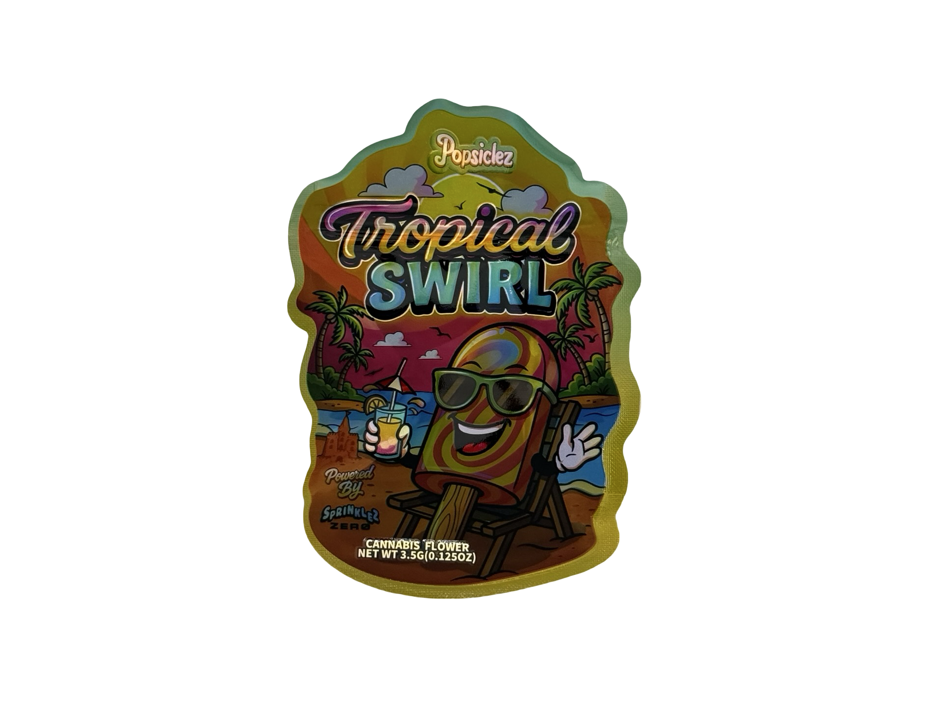 Tropical Swirl Popsiclez 3.5g Mylar Bags Sprinklez Zero Tropical Swirl Popsiclez 3.5g Mylar Bags Sprinklez Zero