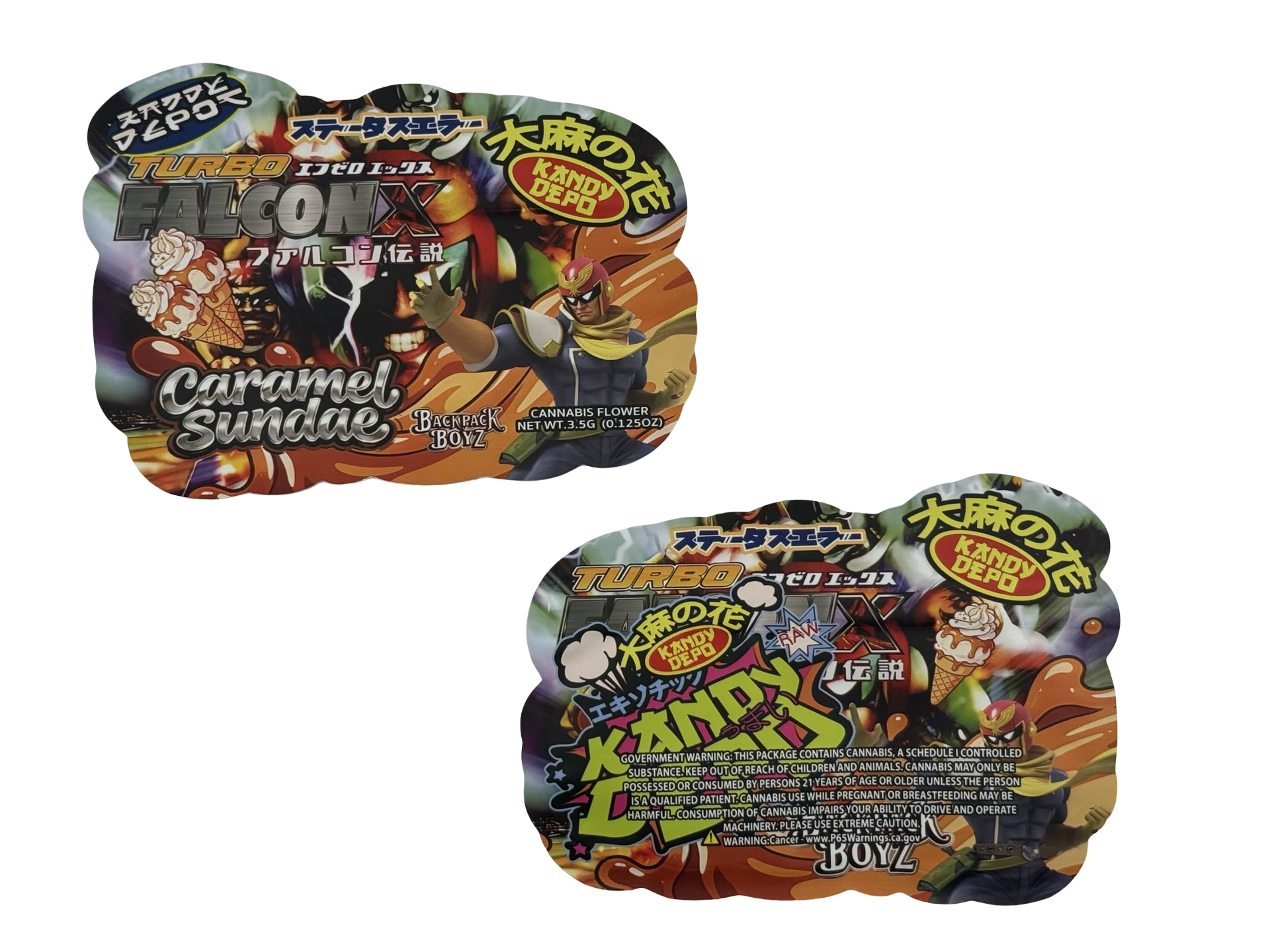 Turbo Falcon X Caramel Sundae Mylar Bags 3.5g Kandy Depo Turbo Falcon X Caramel Sundae Mylar Bags 3.5g Kandy Depo