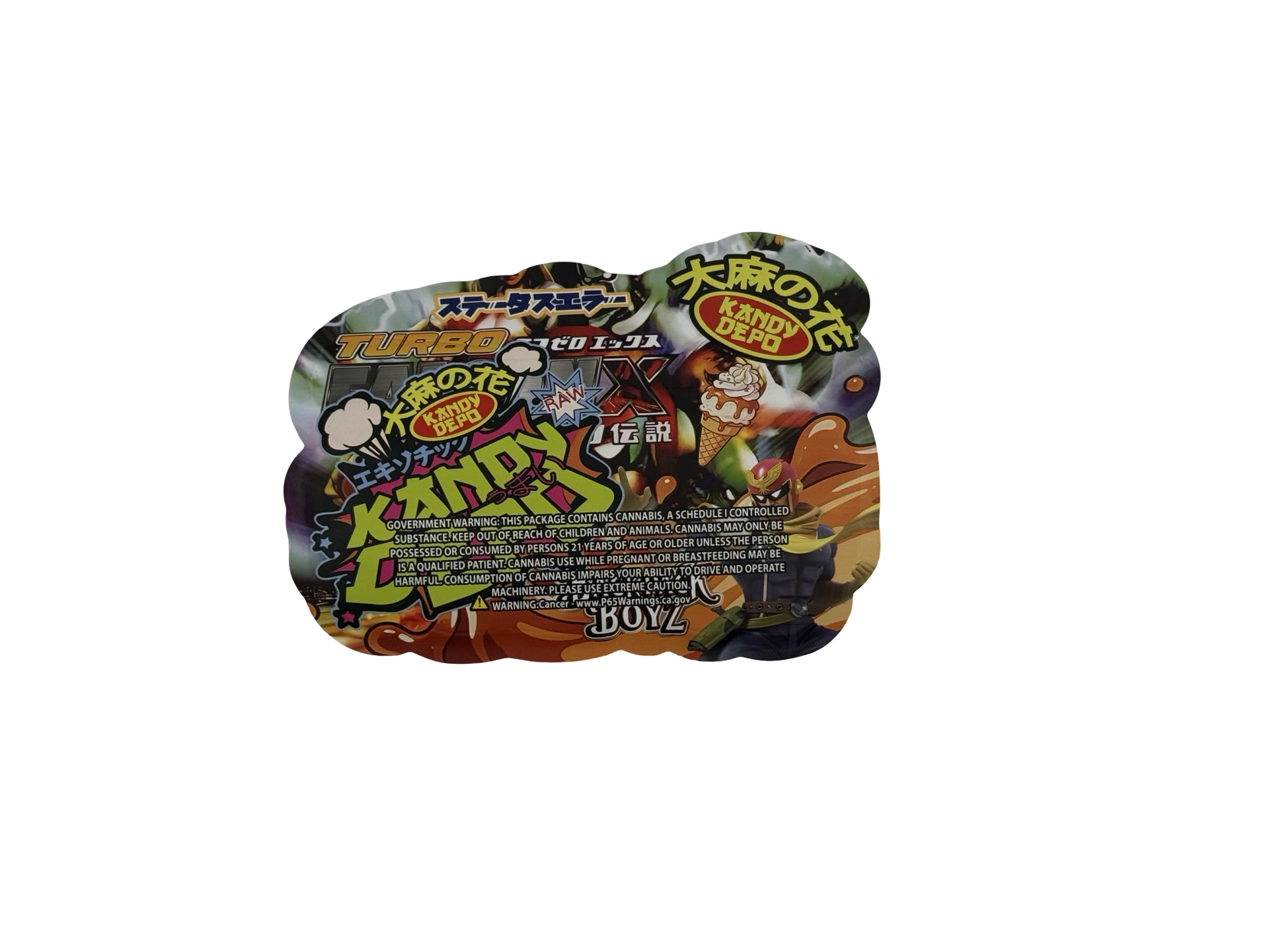 Turbo Falcon X Caramel Sundae Mylar Bags 3.5g Kandy Depo Turbo Falcon X Caramel Sundae Mylar Bags 3.5g Kandy Depo