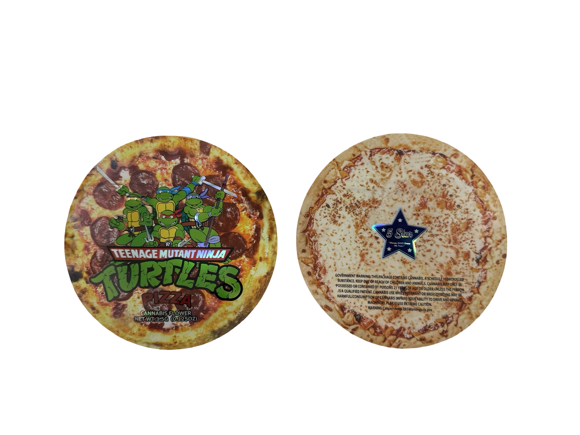 Turtles Pizza 3.5g Mylar Bags & Boxes 5 Star Turtles Pizza 3.5g Mylar Bags & Boxes 5 Star