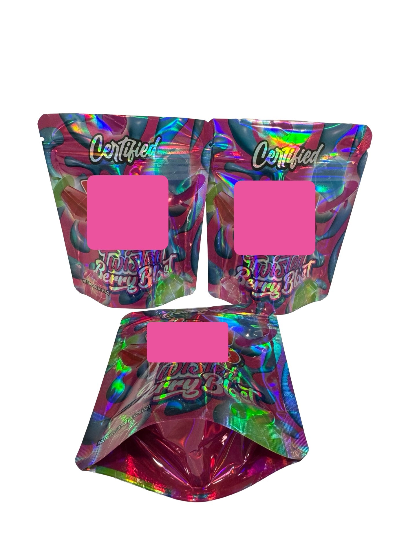 Twisted Berry Blast Ring Popz Mylar Bags 3.5g Certified Twisted Berry Blast Ring Popz Mylar Bags 3.5g Certified