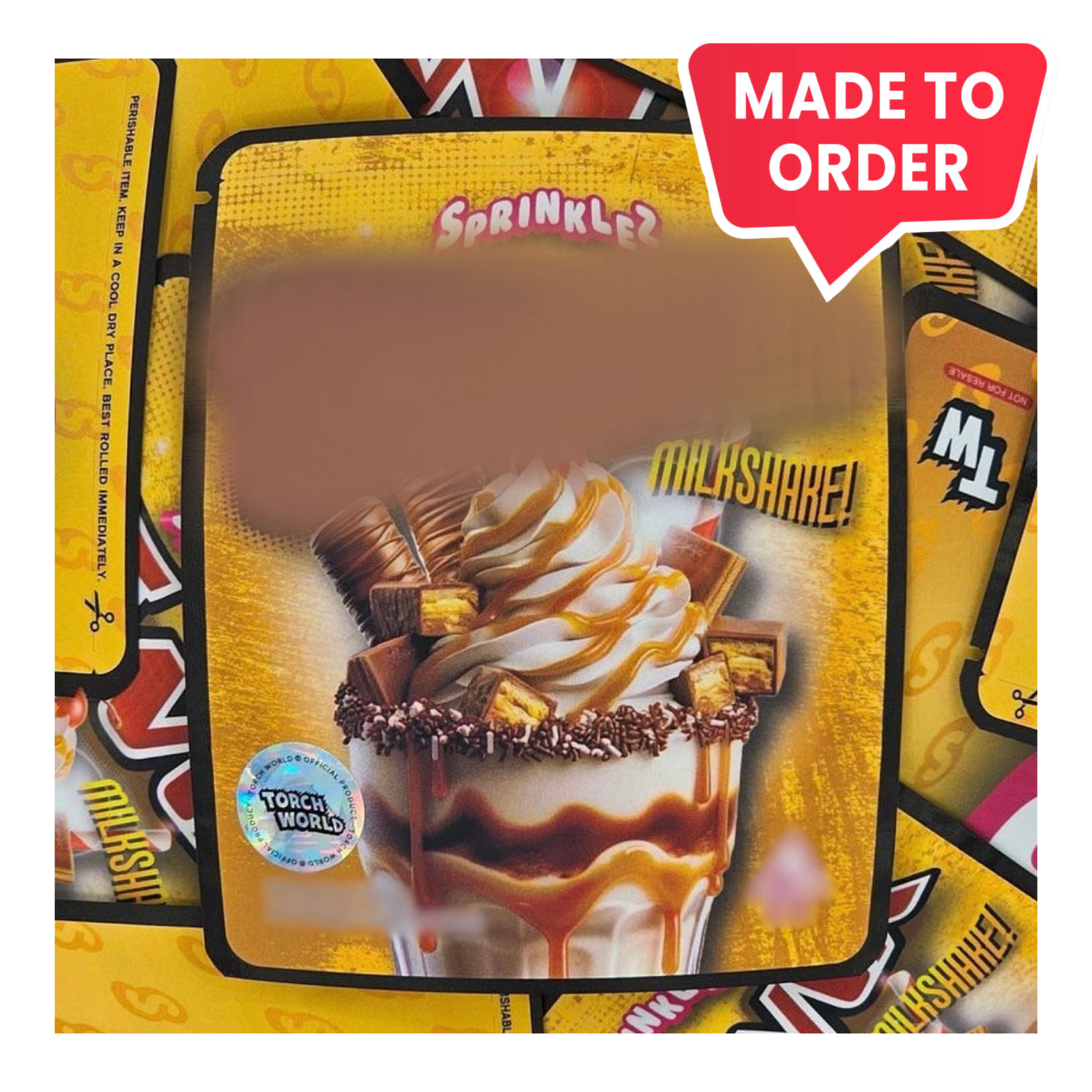 Twixxx Milkshake 3.5g Mylar Bags Sprinklez Torch World