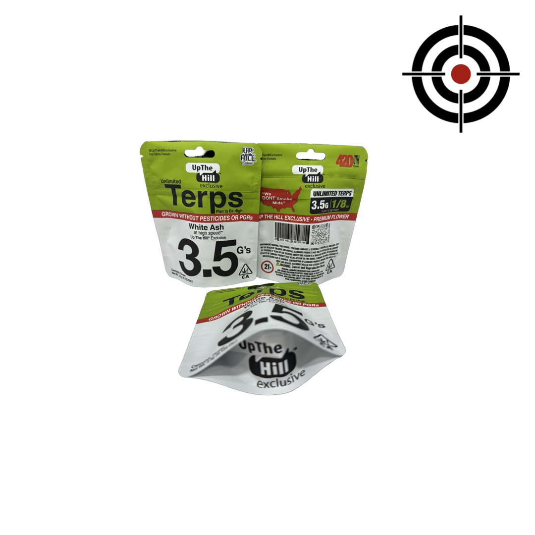 Unlimited Terps Mylar Bags 3.5g Up The Hill Exclusive Unlimited Terps Mylar Bags 3.5g Up The Hill Exclusive