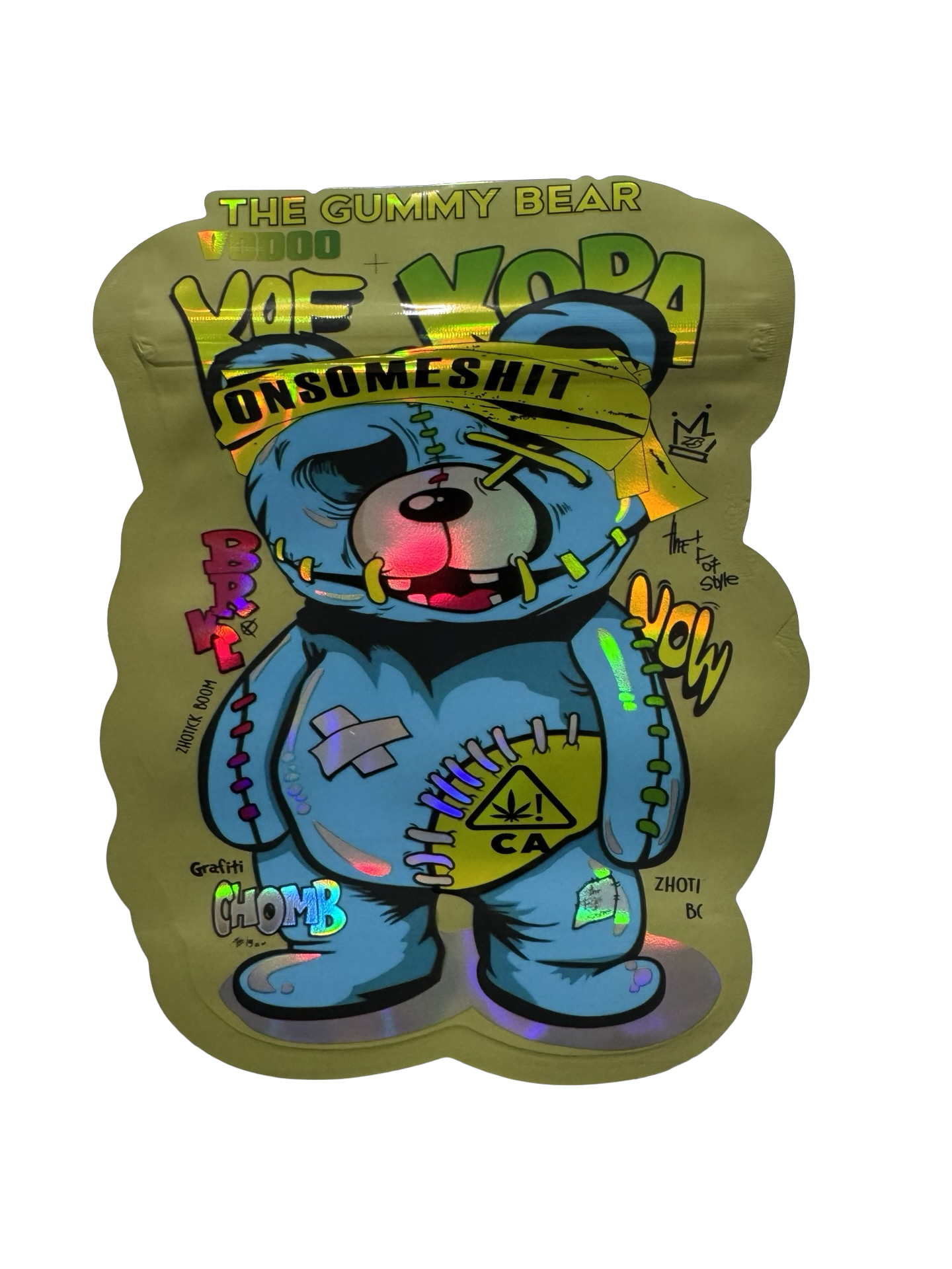 Vodoo Gummy Bear Mylar Bags 3.5g ONSOMESHIT Vodoo Gummy Bear Mylar Bags 3.5g ONSOMESHIT