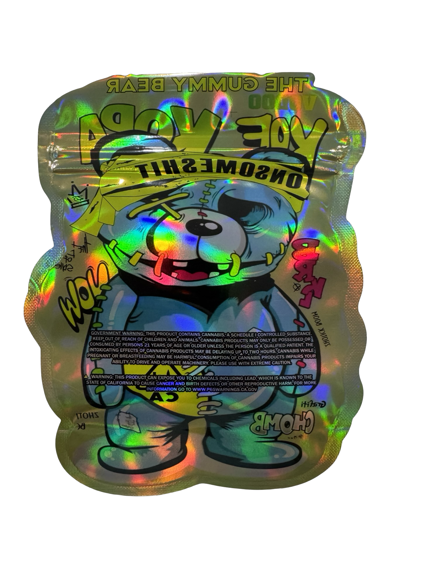 Vodoo Gummy Bear Mylar Bags 3.5g ONSOMESHIT Vodoo Gummy Bear Mylar Bags 3.5g ONSOMESHIT