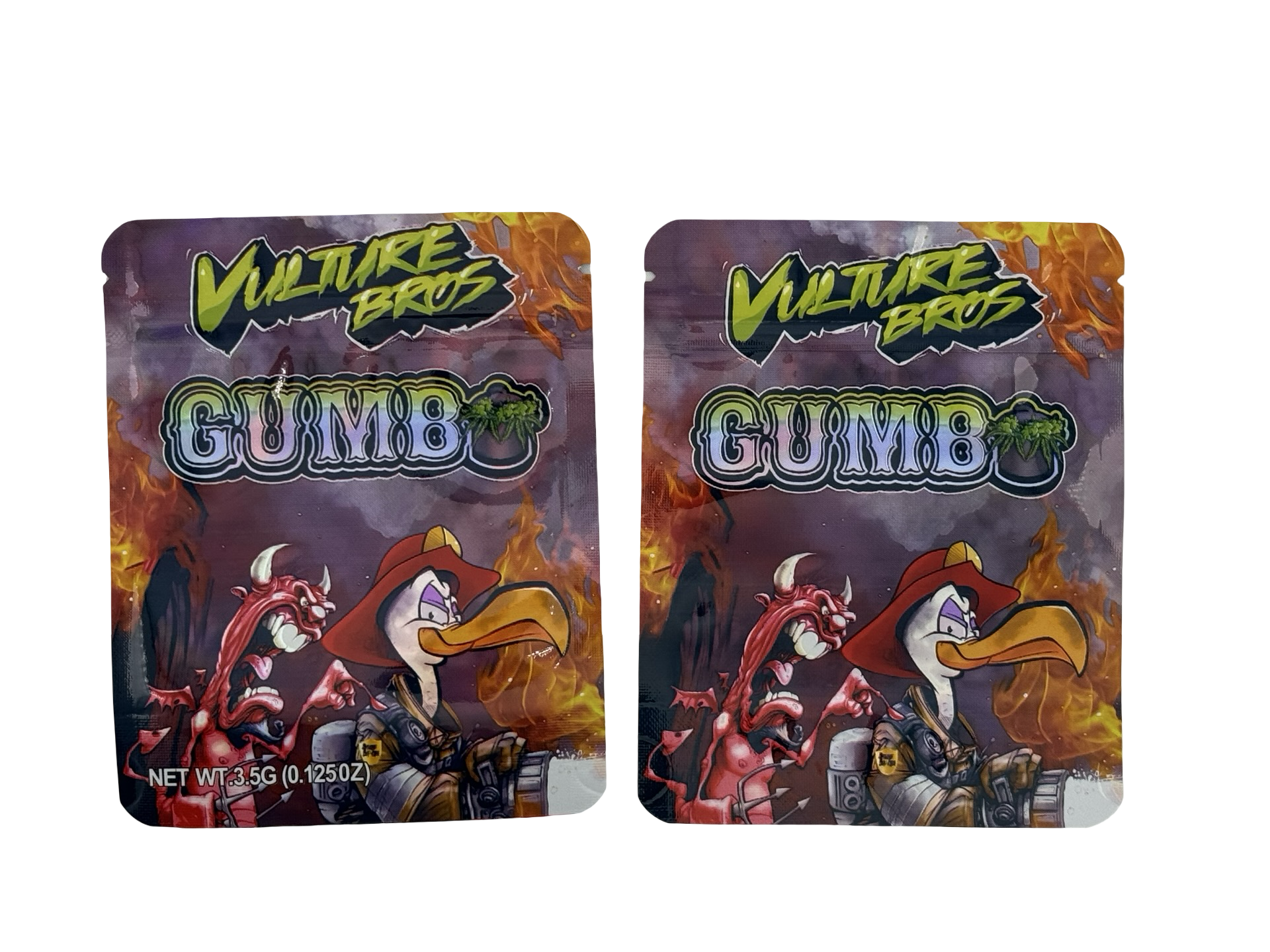 Vulture Bros 3.5g Mylar Bags Gumbo Vulture Bros 3.5g Mylar Bags Gumbo