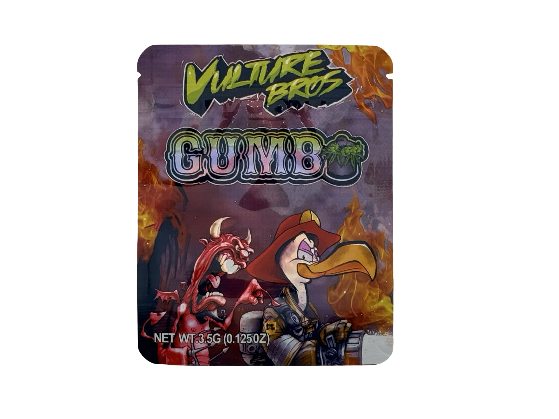Vulture Bros 3.5g Mylar Bags Gumbo Vulture Bros 3.5g Mylar Bags Gumbo
